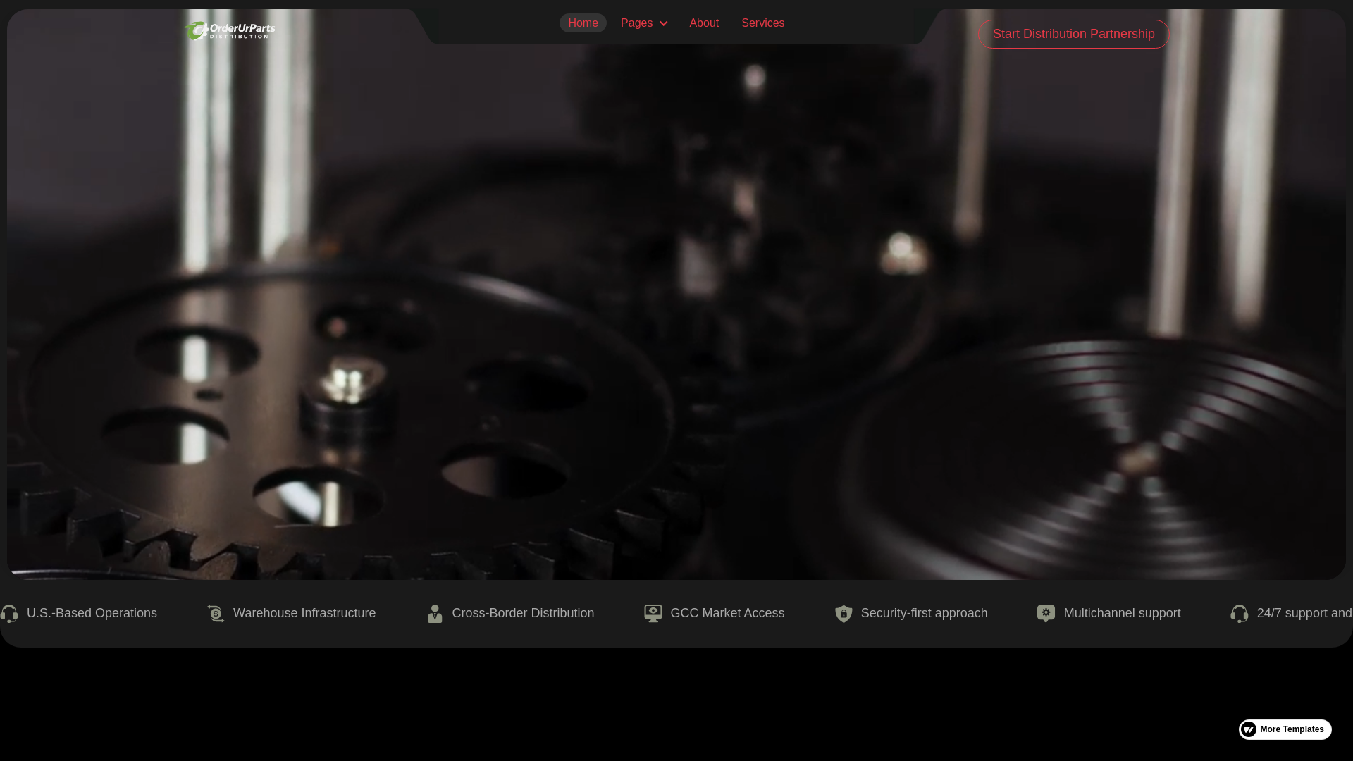 website screenshot of https://orderurpartsllc.com/