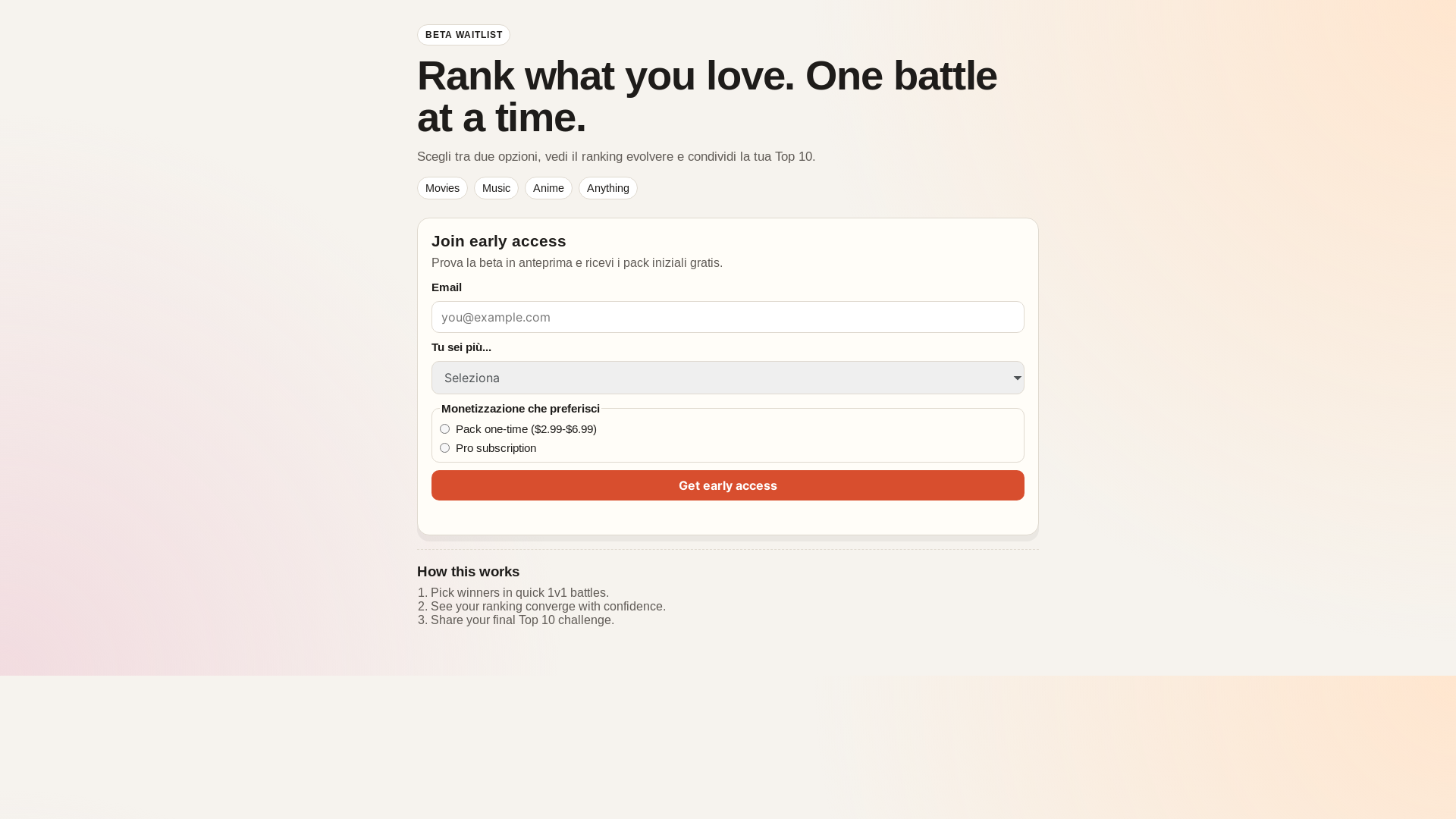 website screenshot of https://tunner-landing.pages.dev/