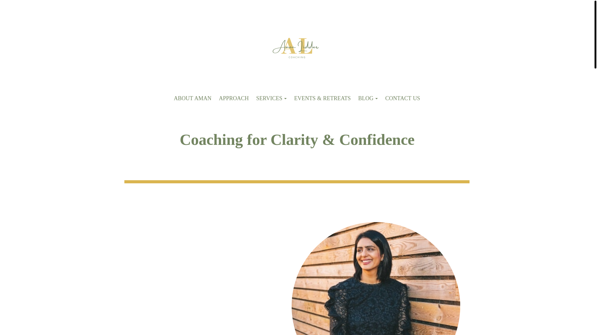 website screenshot of https://amanliddercoaching.co.uk/