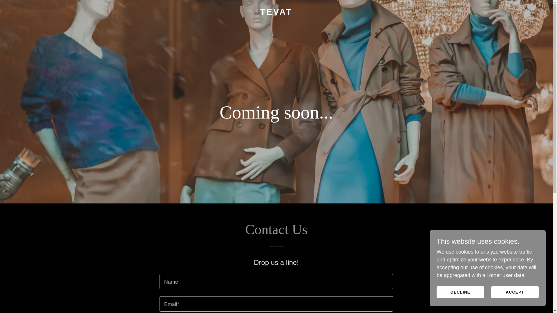 website screenshot of https://tevat.co.uk/