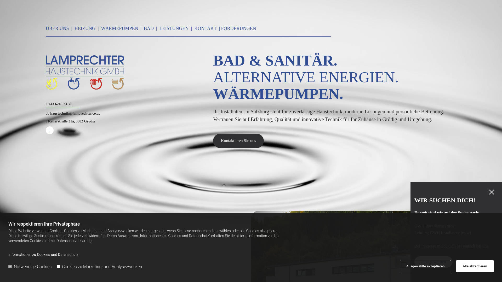 website screenshot of https://lamprechter.co.at/