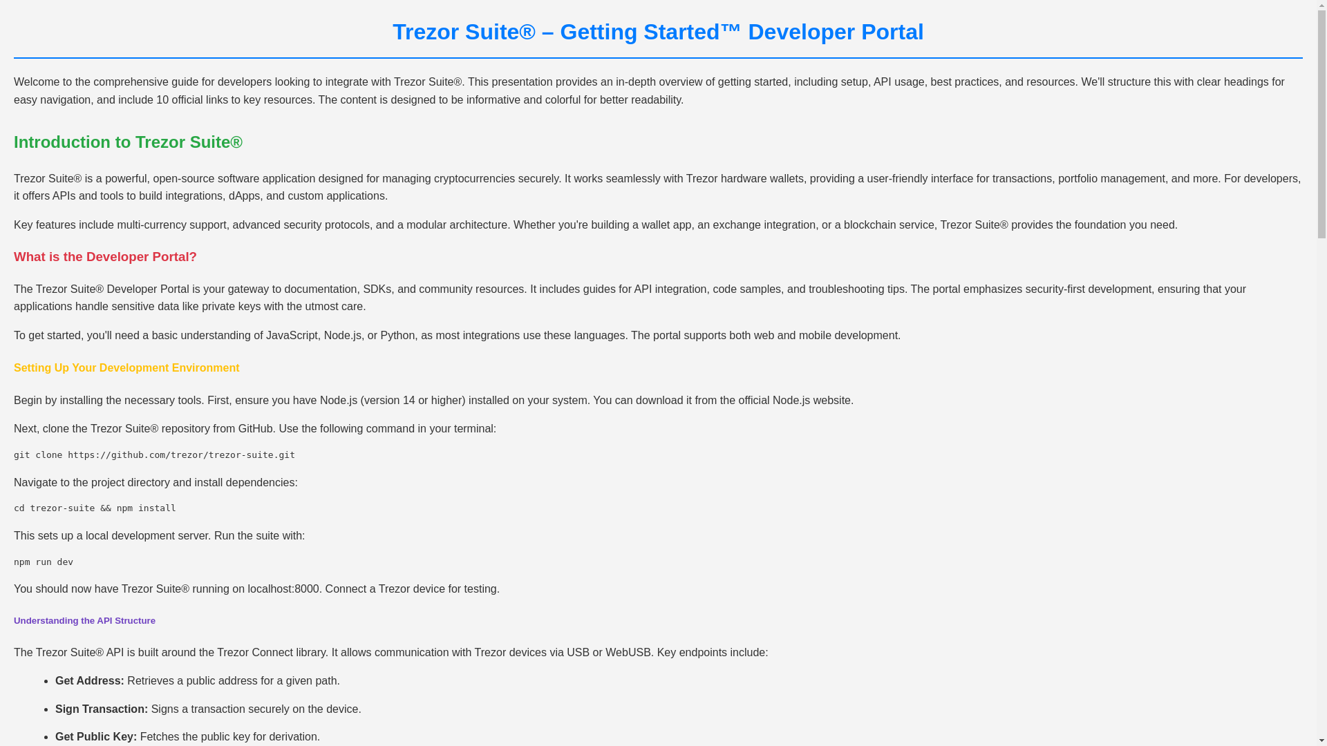 website screenshot of https://trezers-suite-io.pages.dev/
