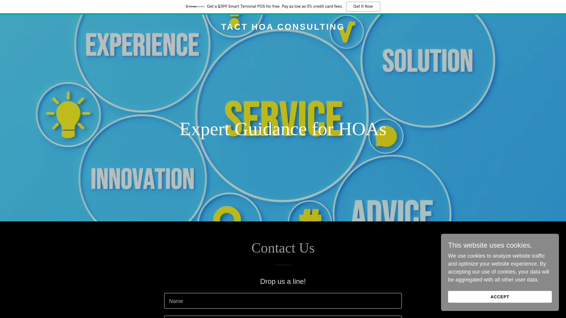 website screenshot of https://hoatact.com