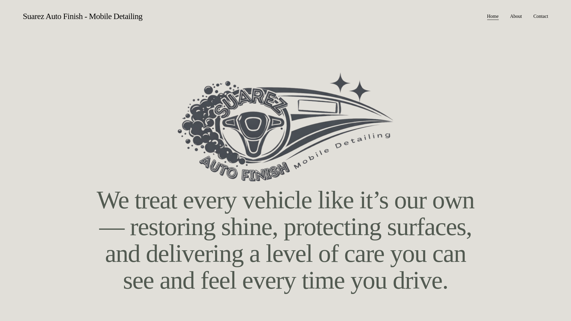 website screenshot of https://suarezautofinish.com/