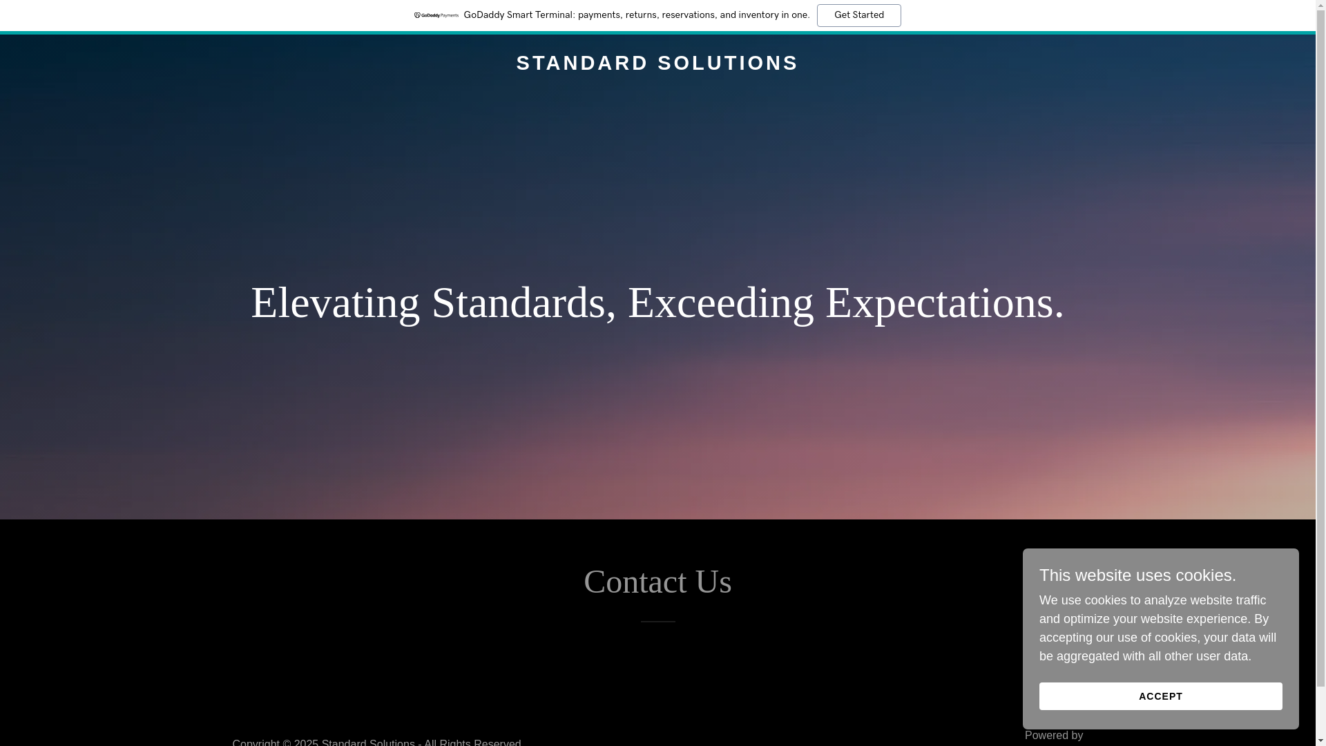 website screenshot of https://standardsolutions.co.in/
