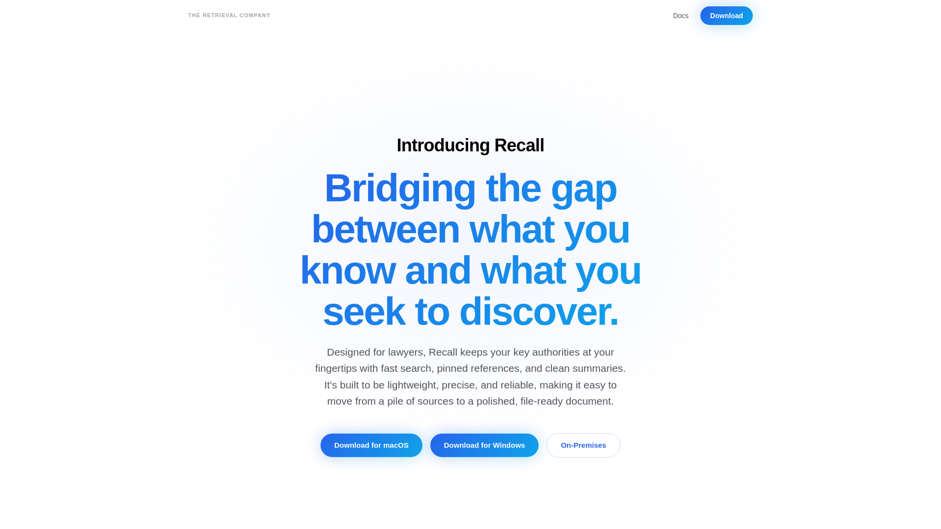 website screenshot of https://retrievalist.pages.dev/