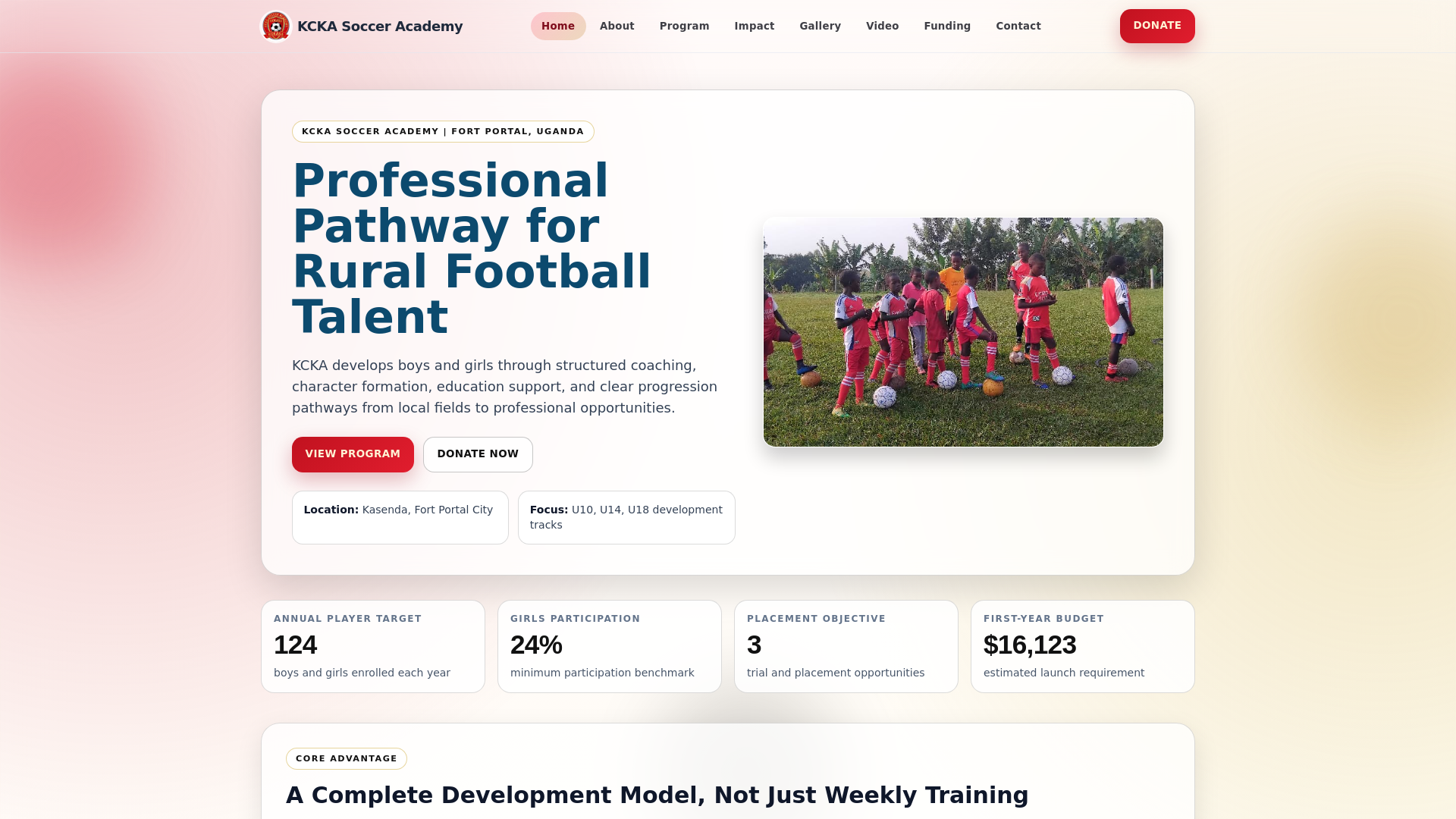 website screenshot of https://kckasa.org/