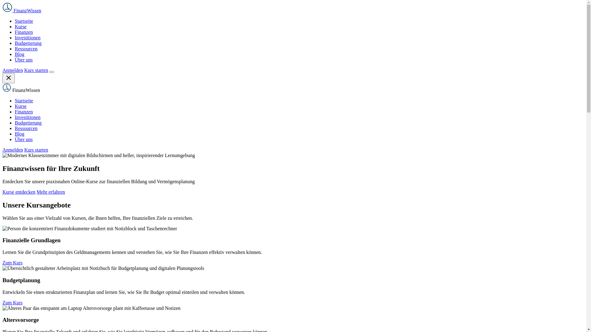 website screenshot of https://finanzwissende.com/