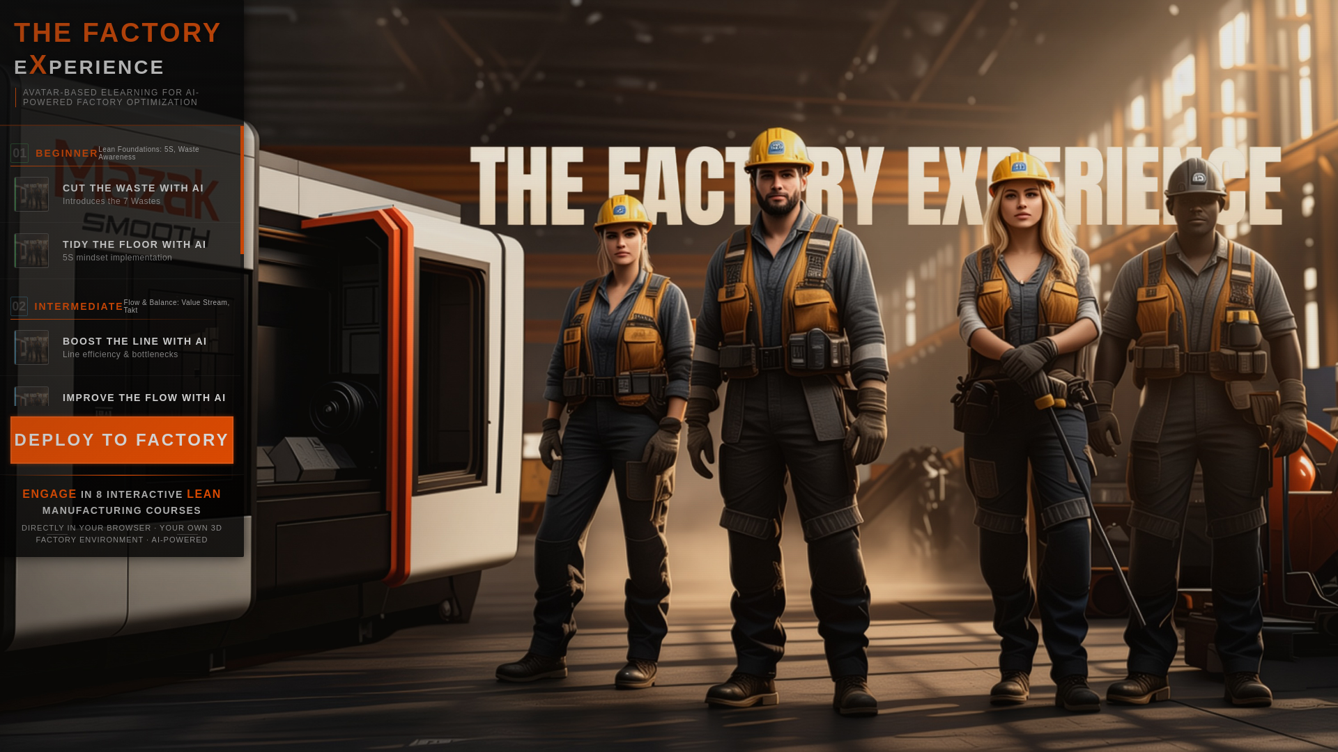 website screenshot of https://thefactoryx.net/