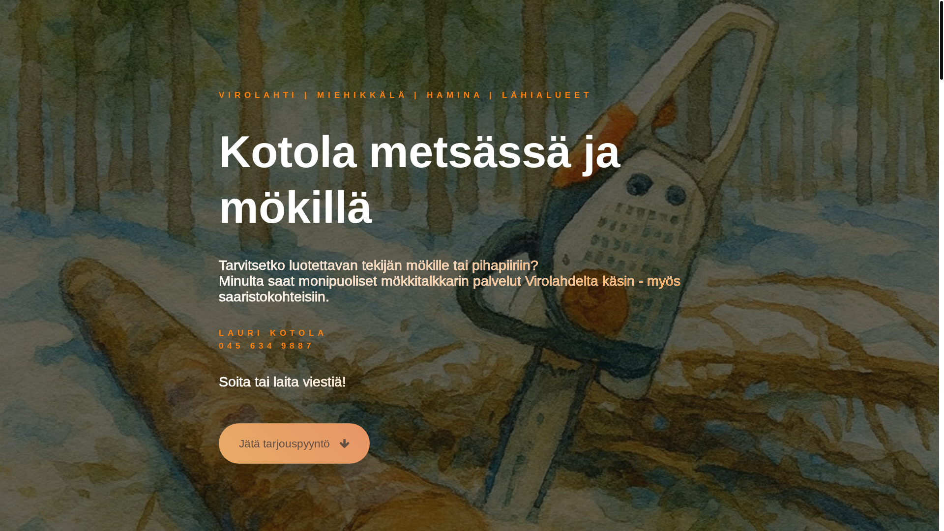 website screenshot of https://kotolapalvelut.fi/