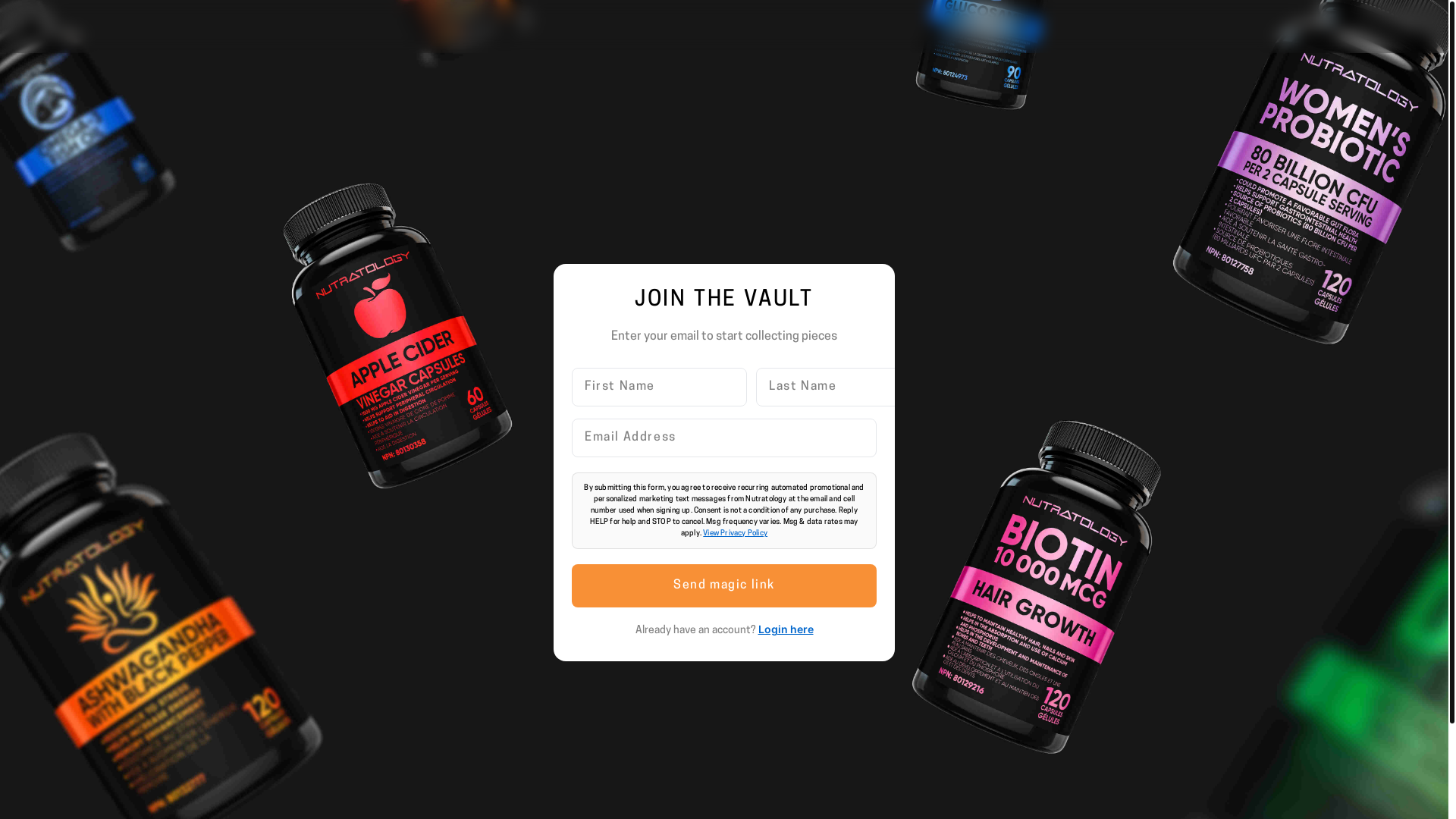 website screenshot of https://nutratology.link/