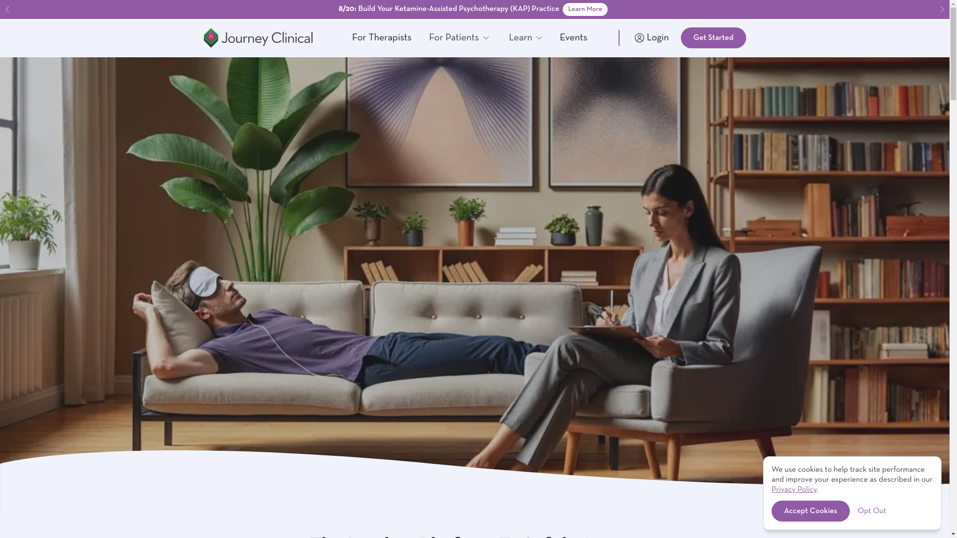 website screenshot of https://getjourneyclinicalstart.co/