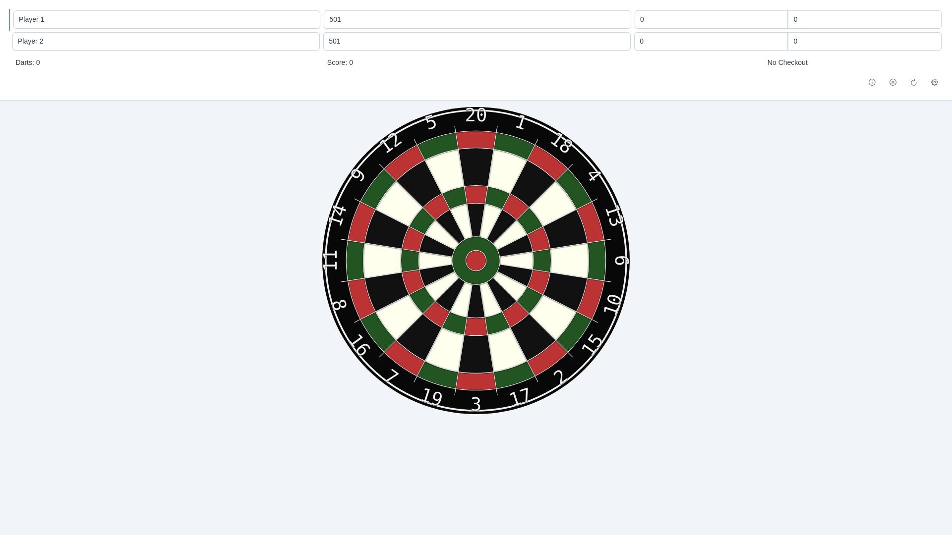 website screenshot of https://easydartscores.pages.dev/