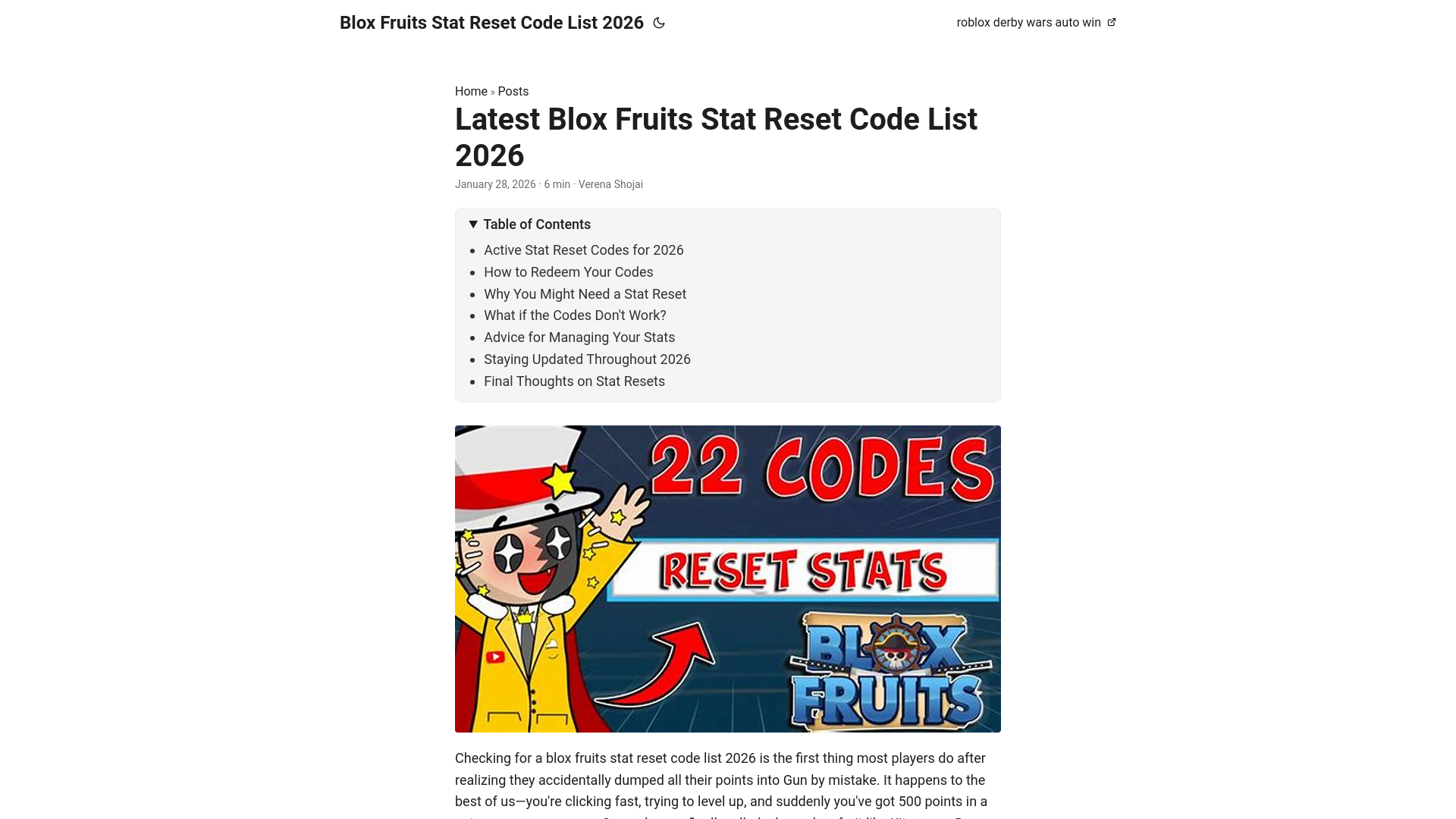 website screenshot of https://blox-fruits-stat-reset-code-list-2026.pages.dev/