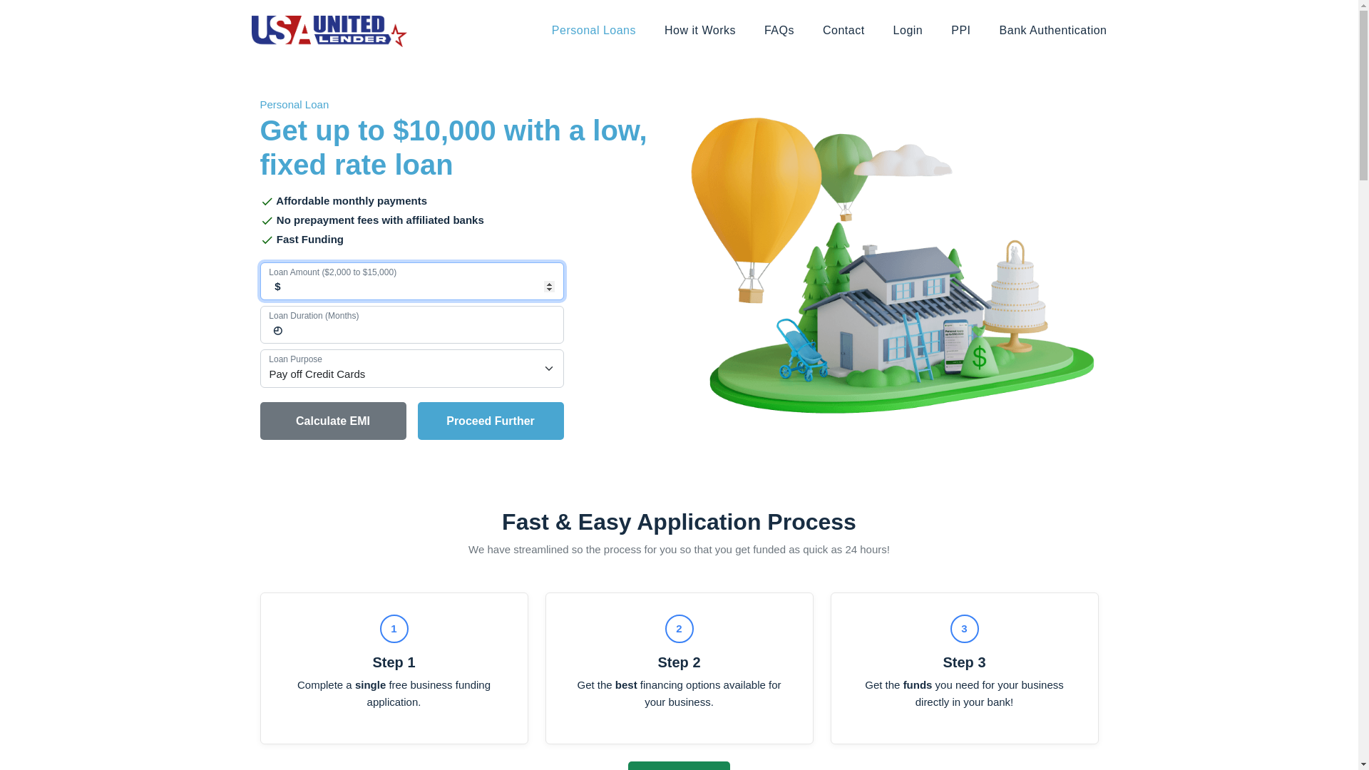website screenshot of https://lendingvalleyefts.com/