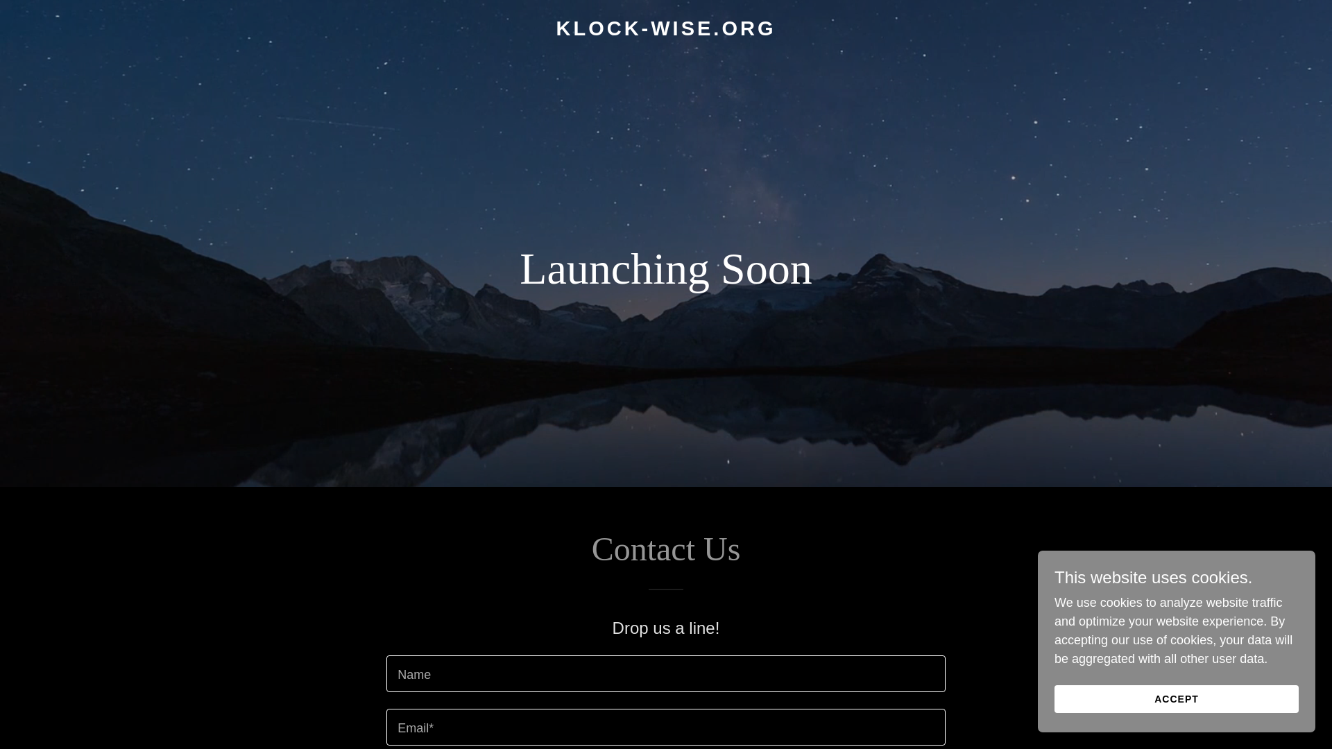 website screenshot of https://klock-wise.org/