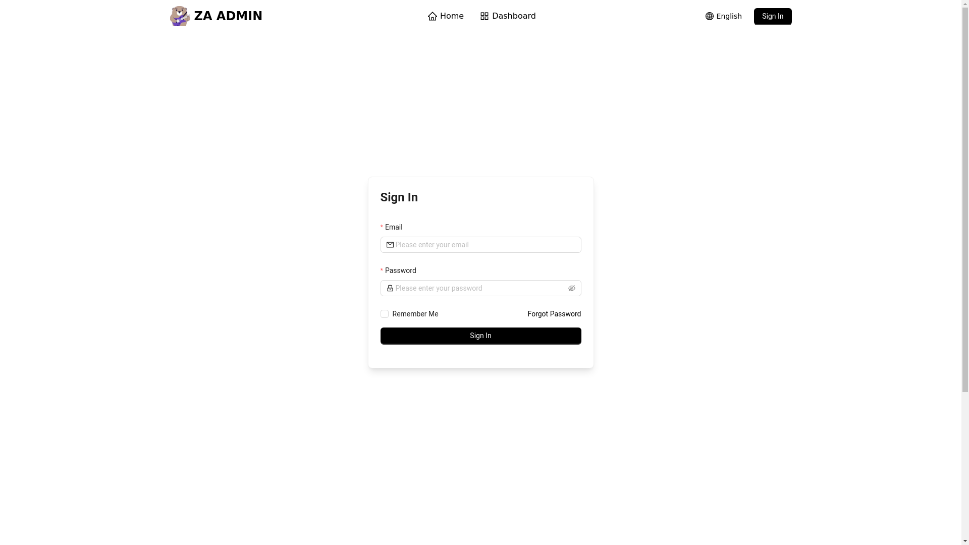 website screenshot of https://za-admin-new.pages.dev/