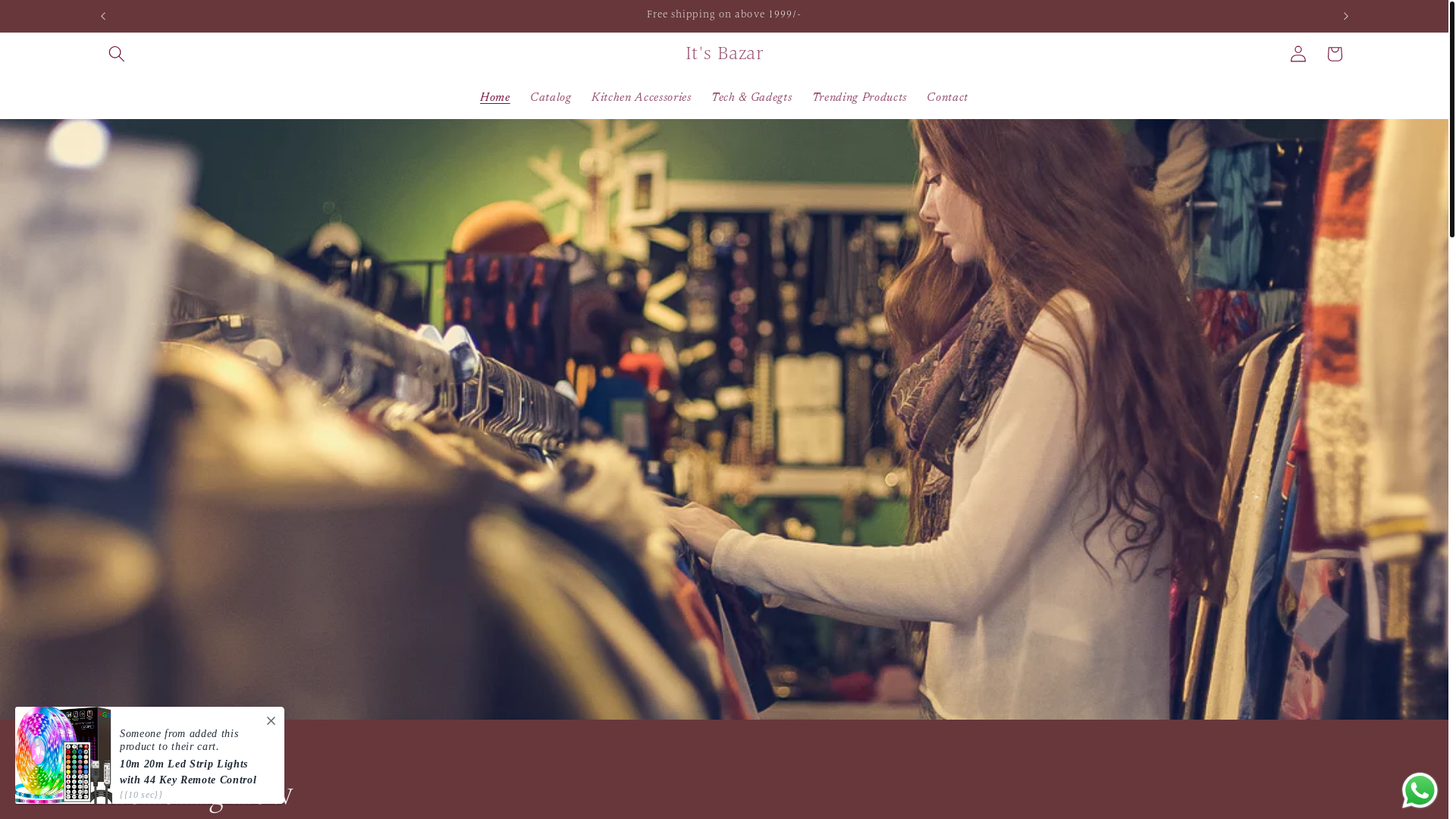 website screenshot of https://genzebazaar.store/