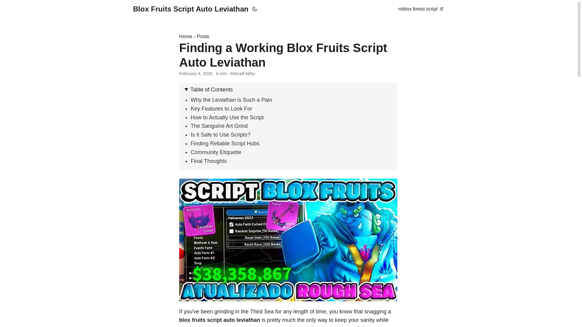 website screenshot of https://blox-fruits-script-auto-leviathan.pages.dev/