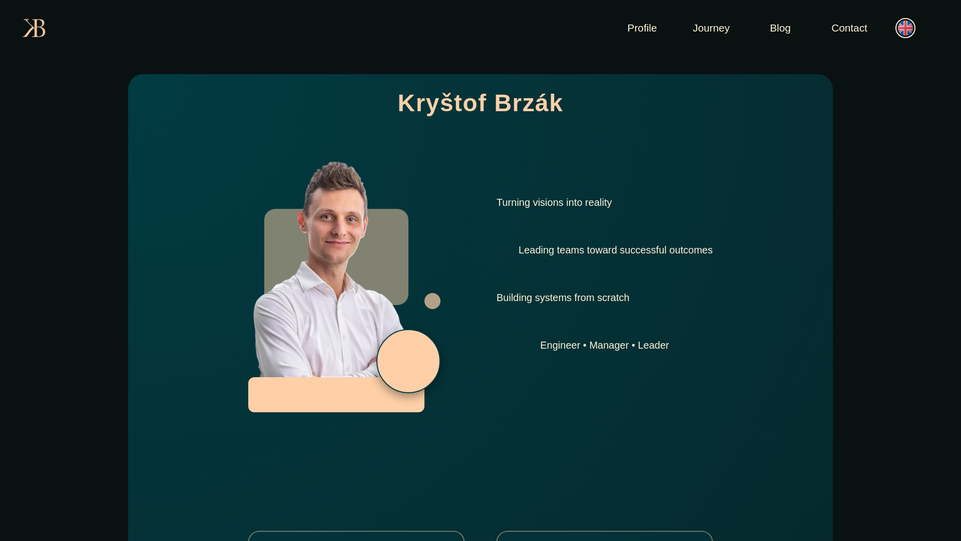 website screenshot of https://krystofbrzak.com/
