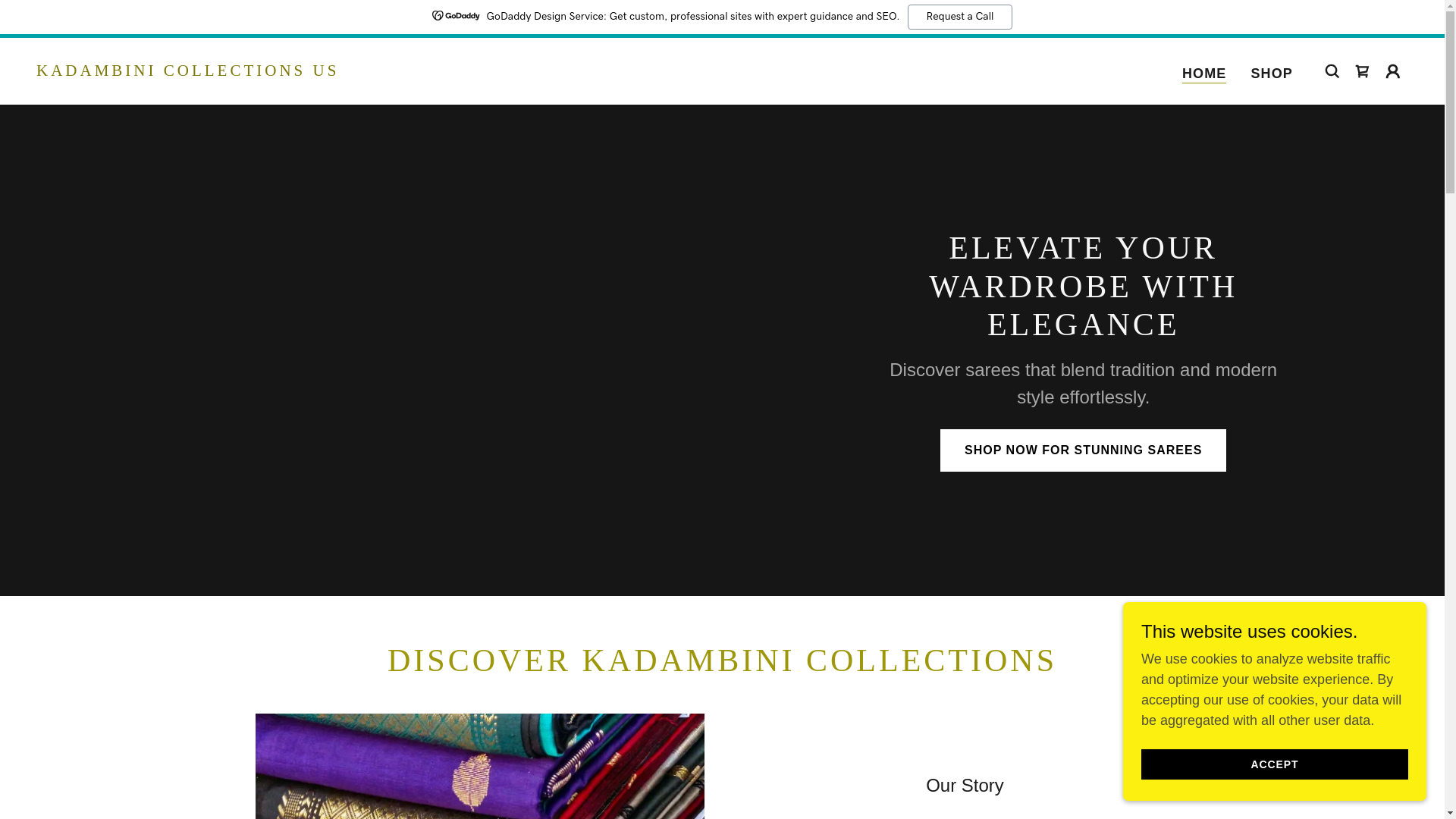 website screenshot of https://kadambini.us/