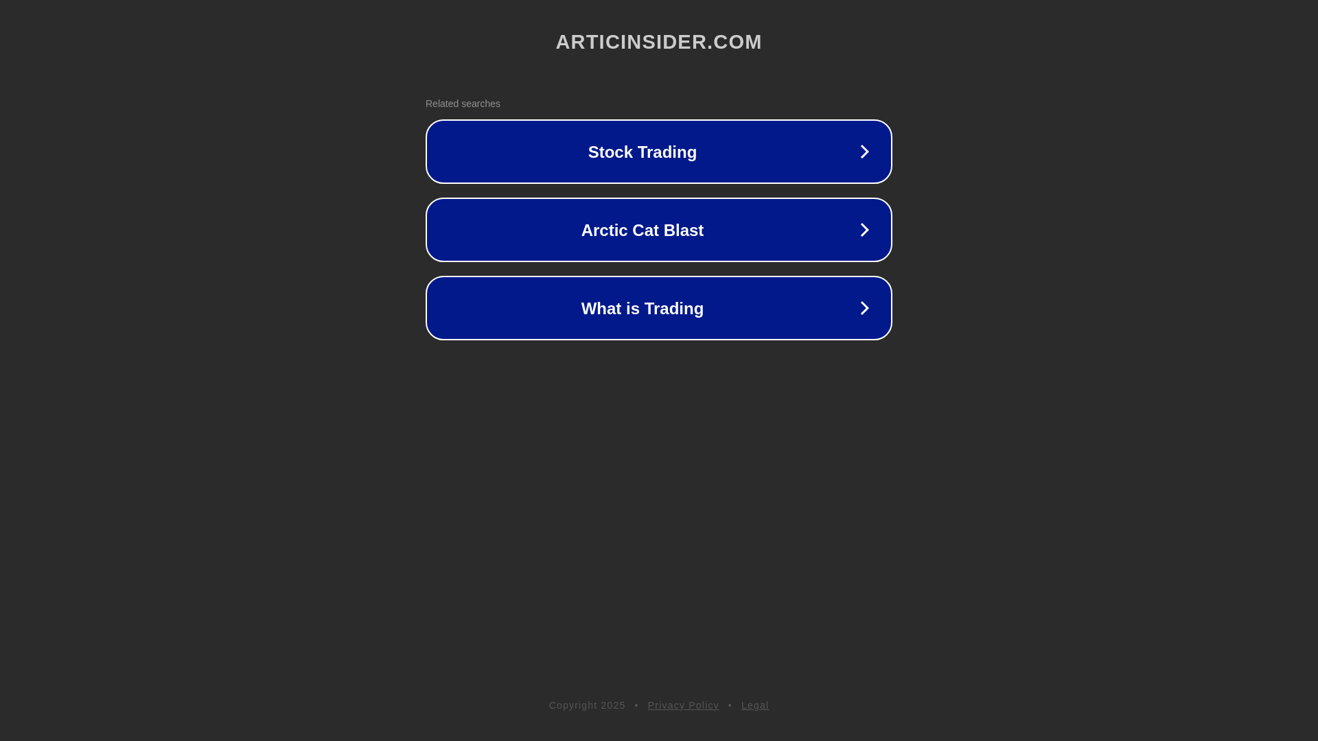 website screenshot of https://articinsider.com/