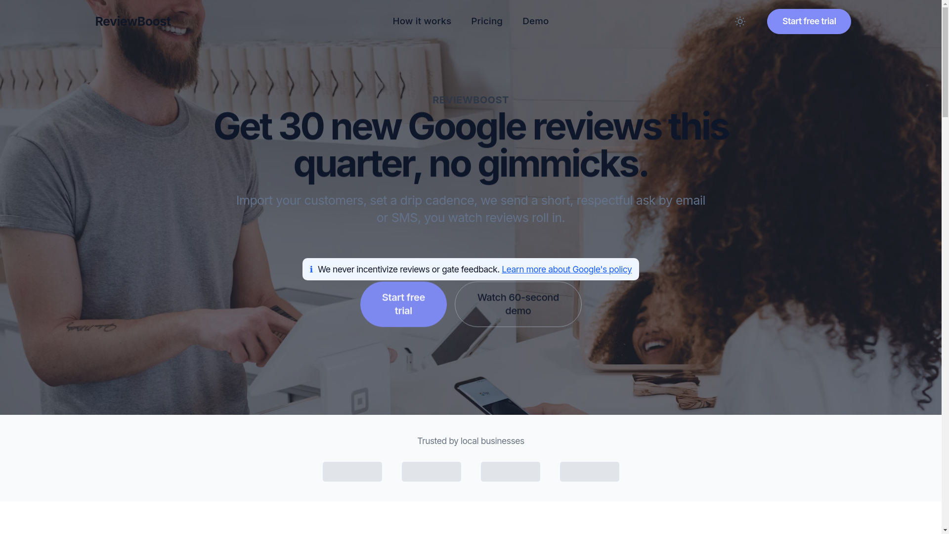website screenshot of https://send-review-request.pages.dev/