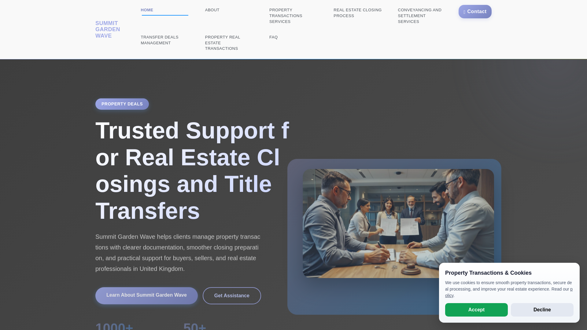 website screenshot of https://summitgardenwave.pro/