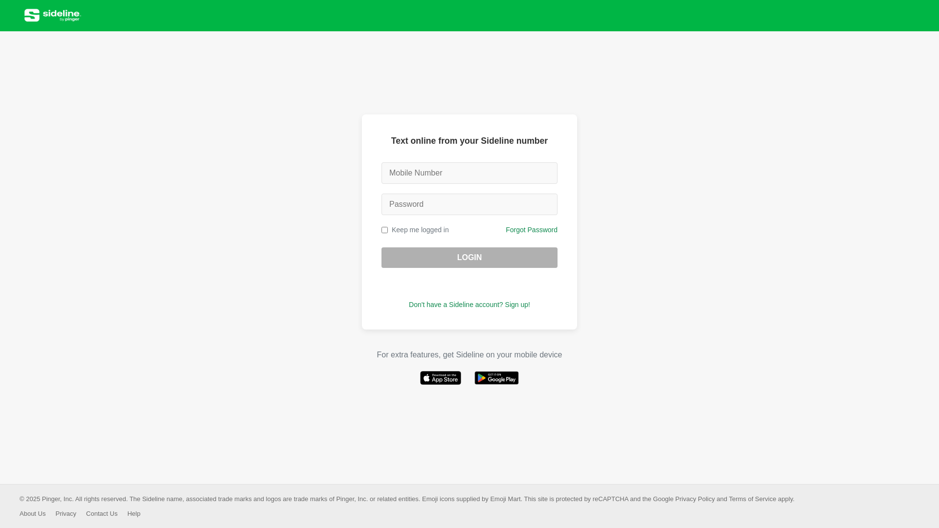 website screenshot of https://chat55sideline.com/