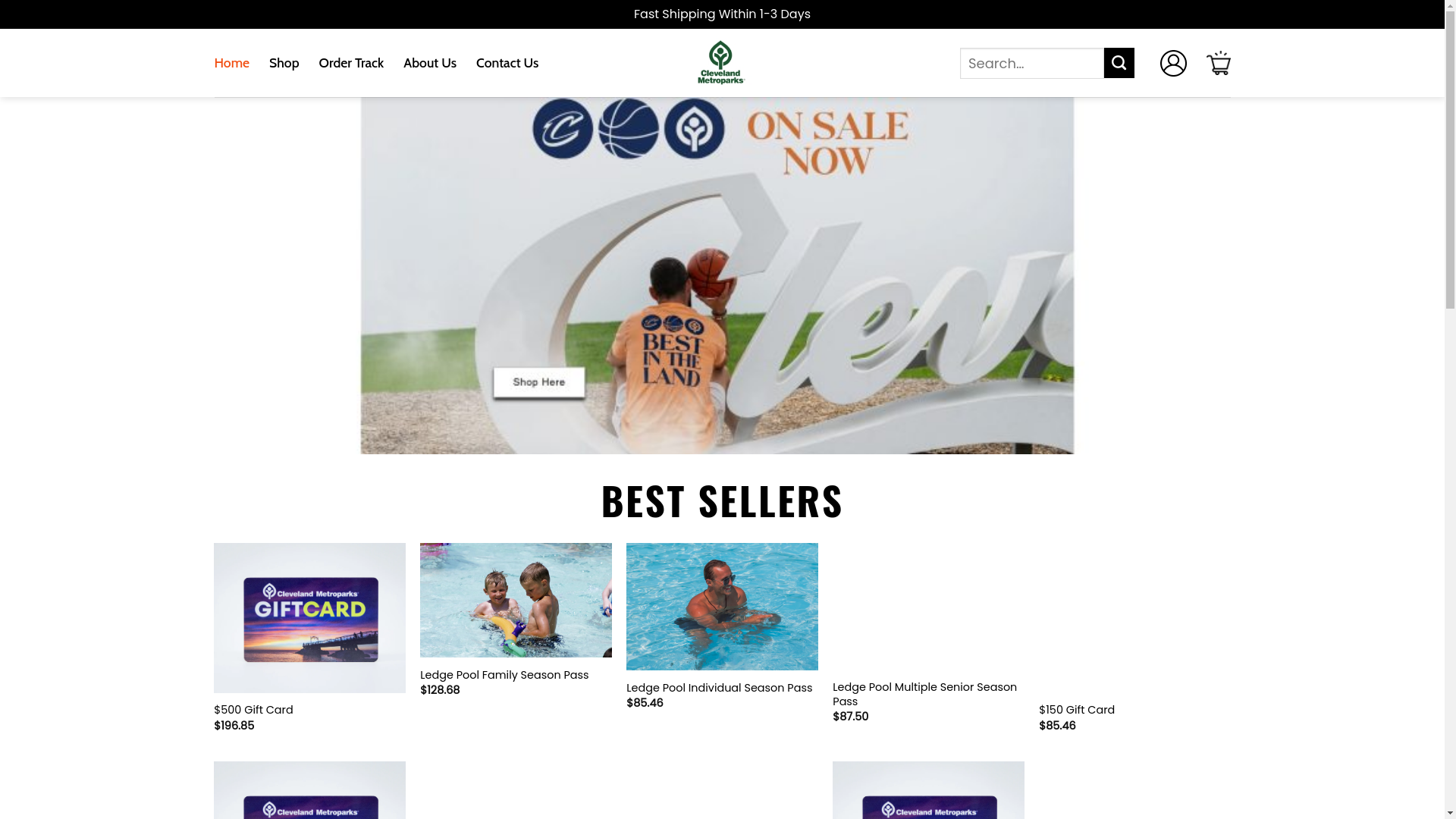 website screenshot of https://ultraclevelandmetroparksshop.shop/