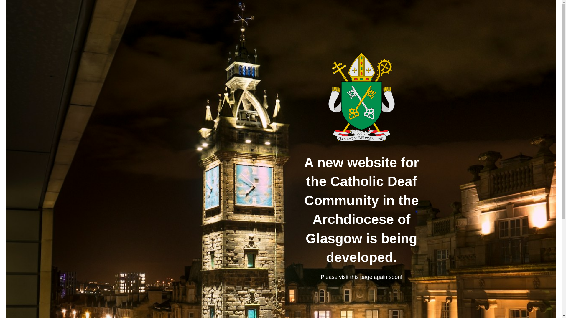 website screenshot of https://catholicdeafglasgow.org/