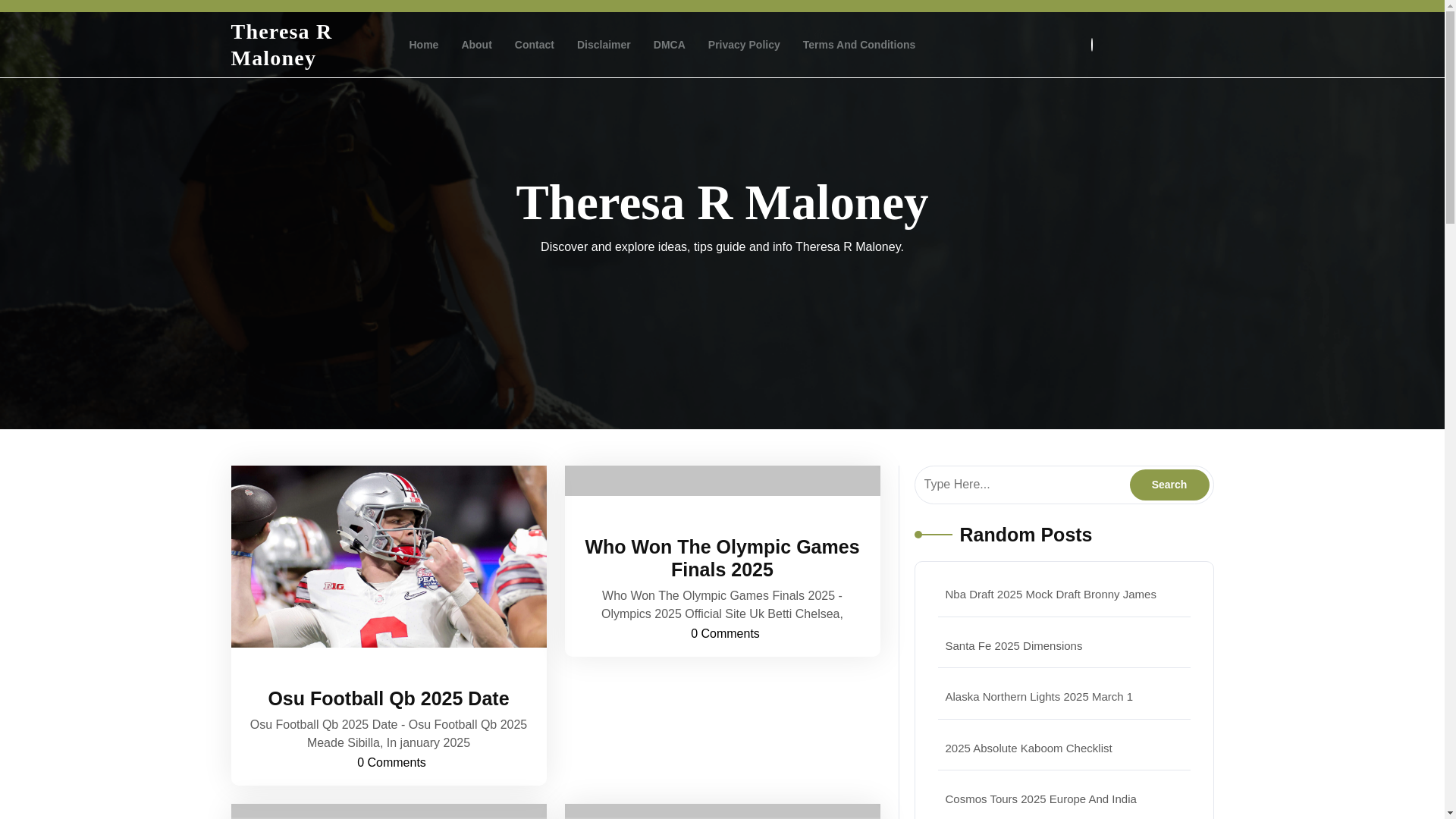 website screenshot of https://theresarmaloneya.pages.dev/