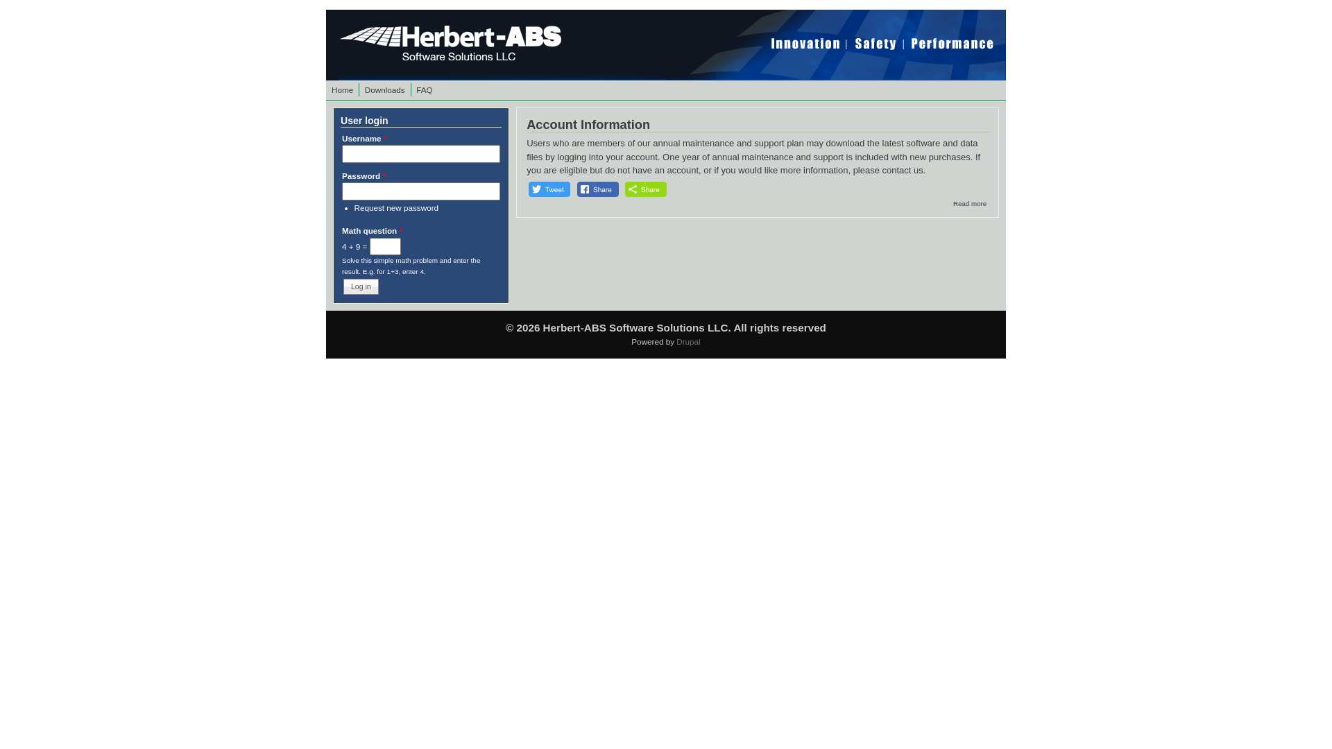 website screenshot of https://data.herbert-abs.com/