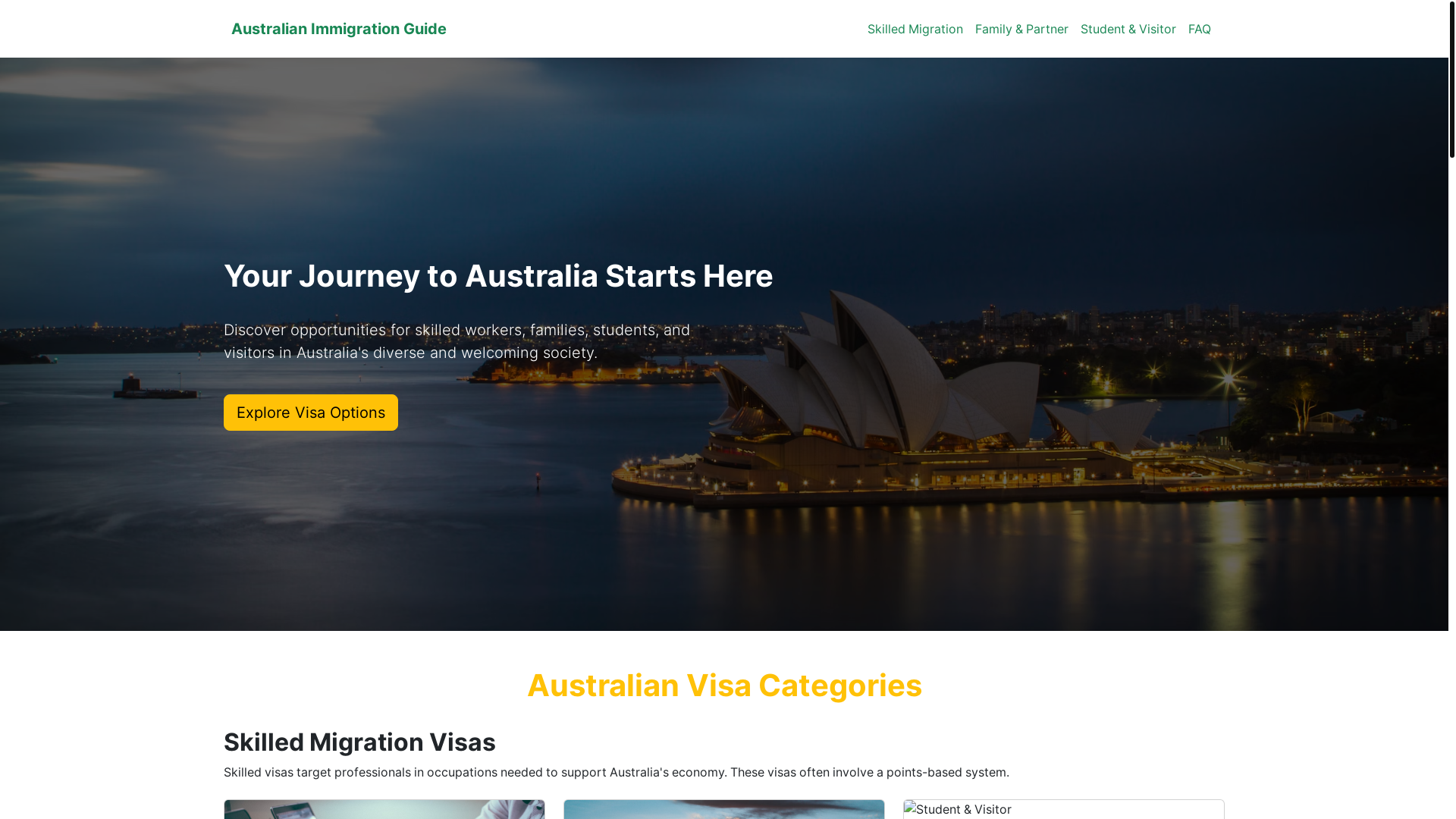 website screenshot of https://migrateaustralia.com.lk/