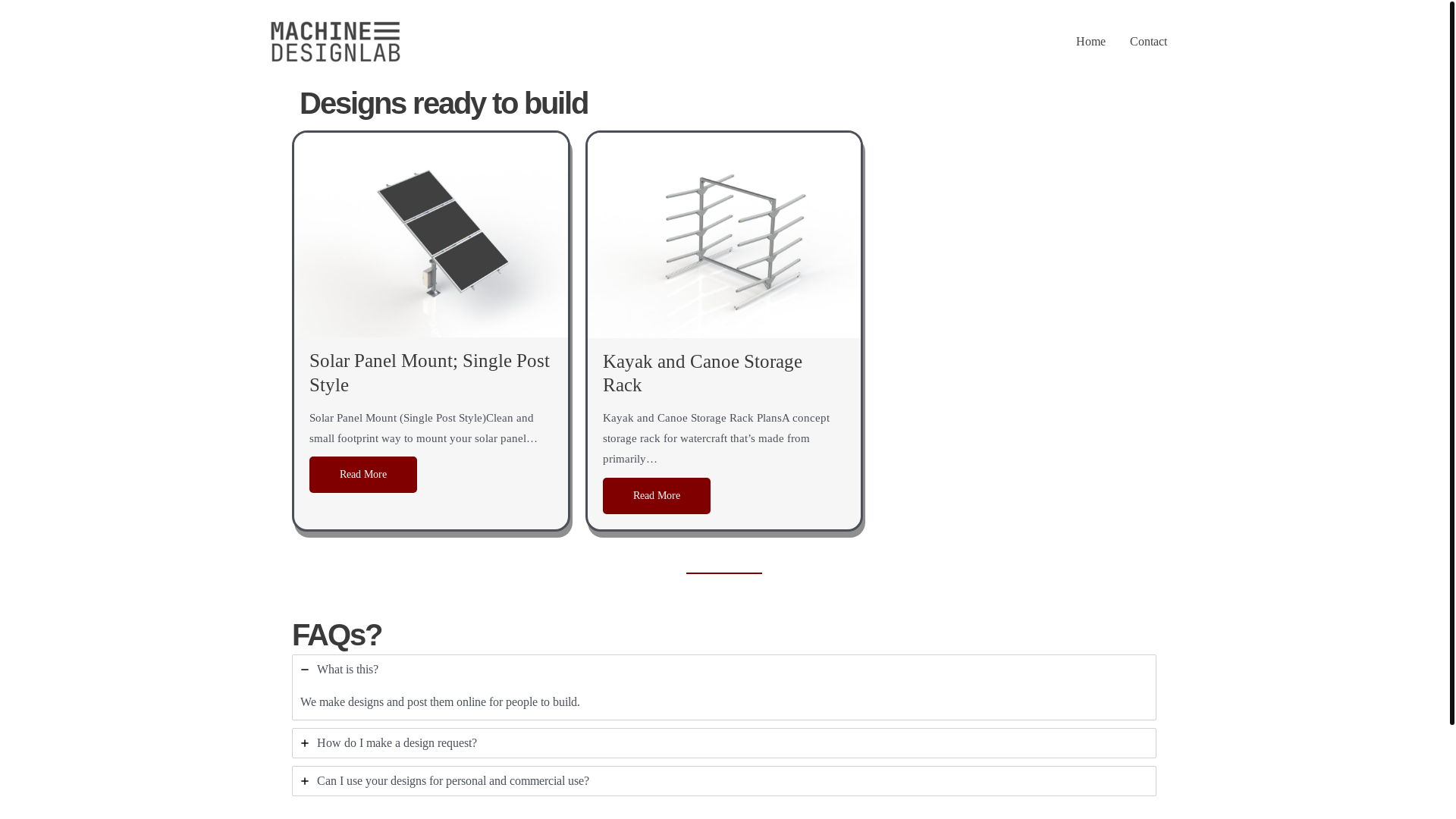 website screenshot of https://machinedesignlab.com/