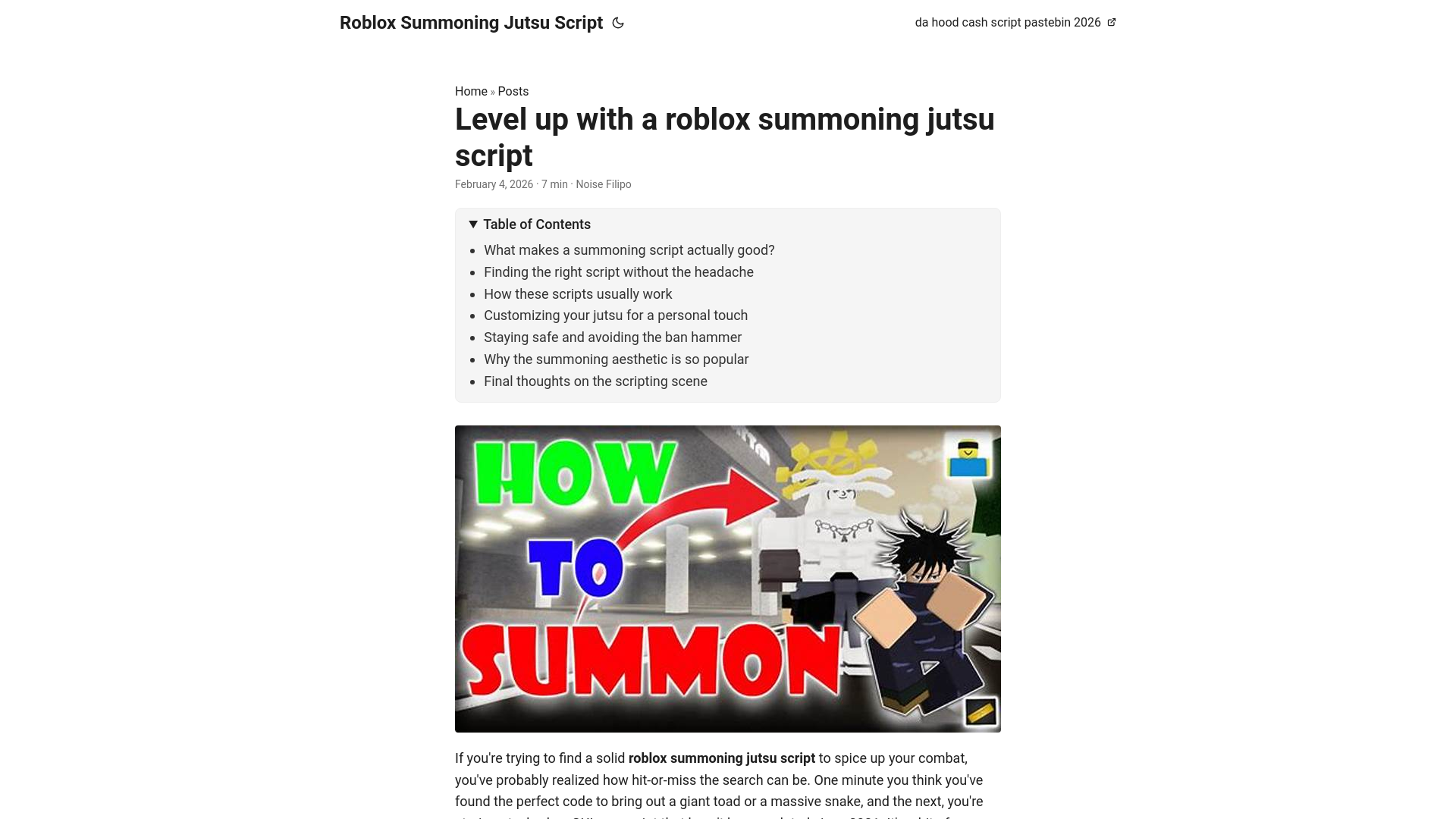 website screenshot of https://roblox-summoning-jutsu-script.pages.dev/