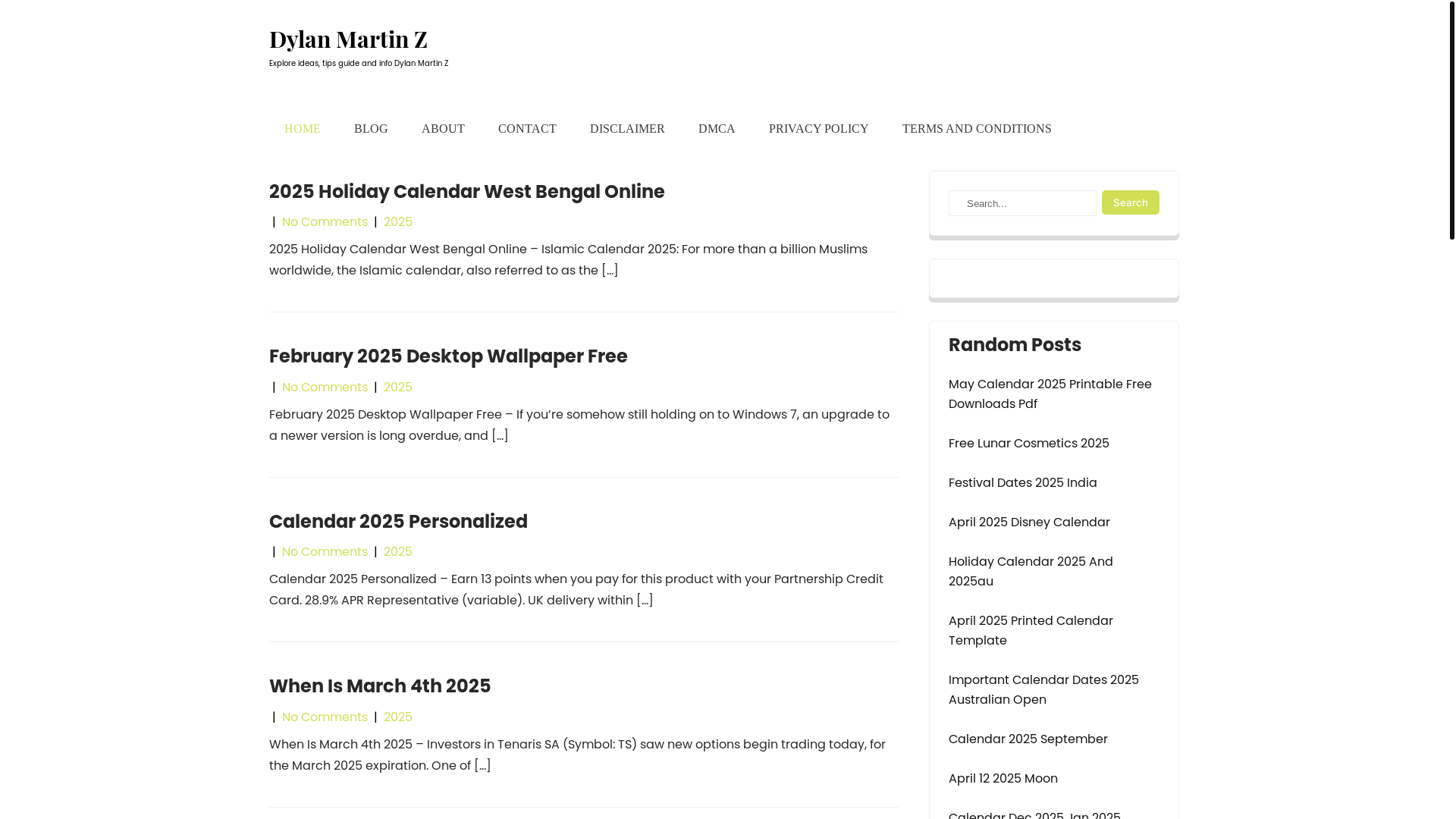 website screenshot of https://dylanmartinz.pages.dev/