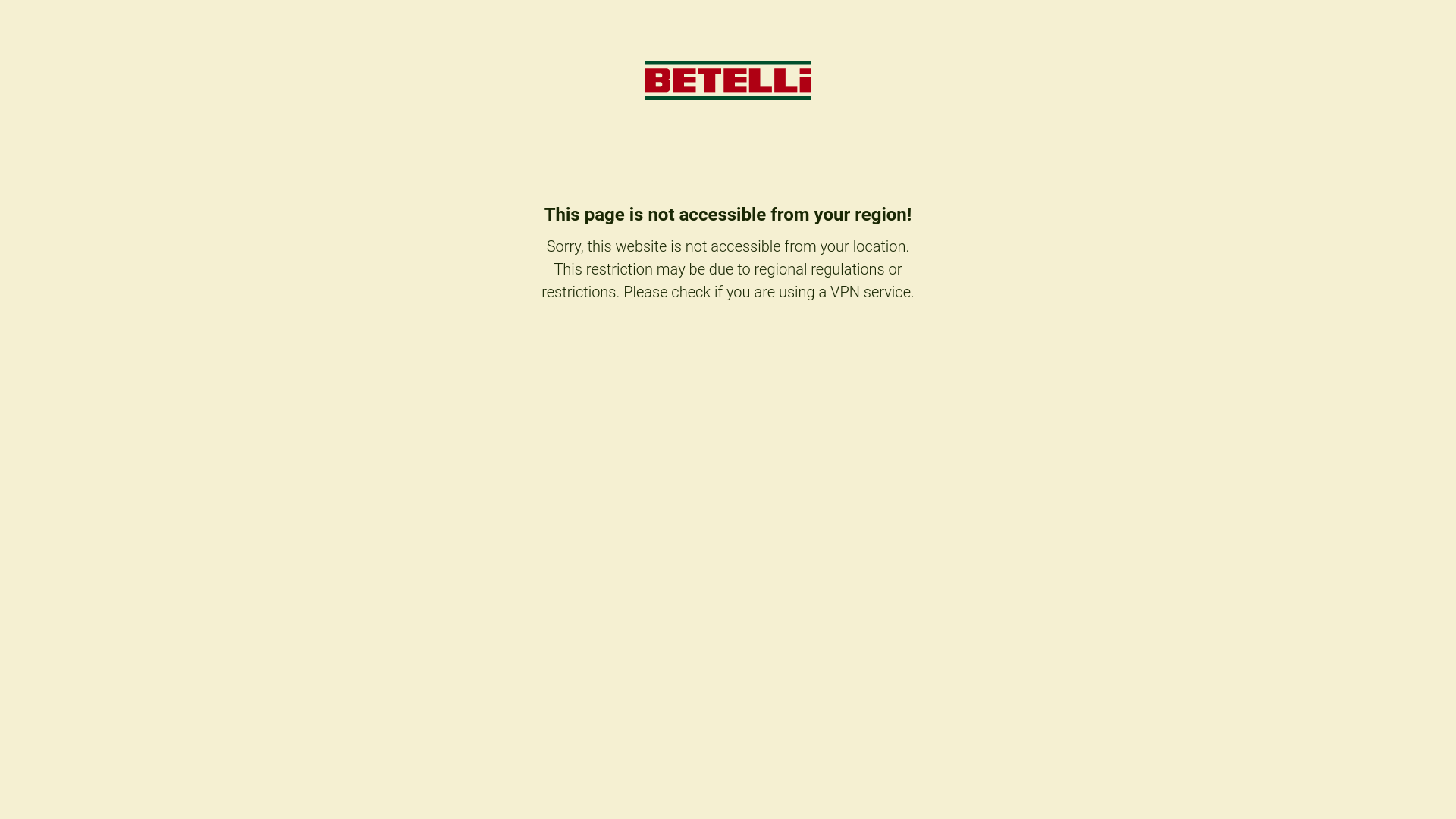 website screenshot of https://betelli217.com/