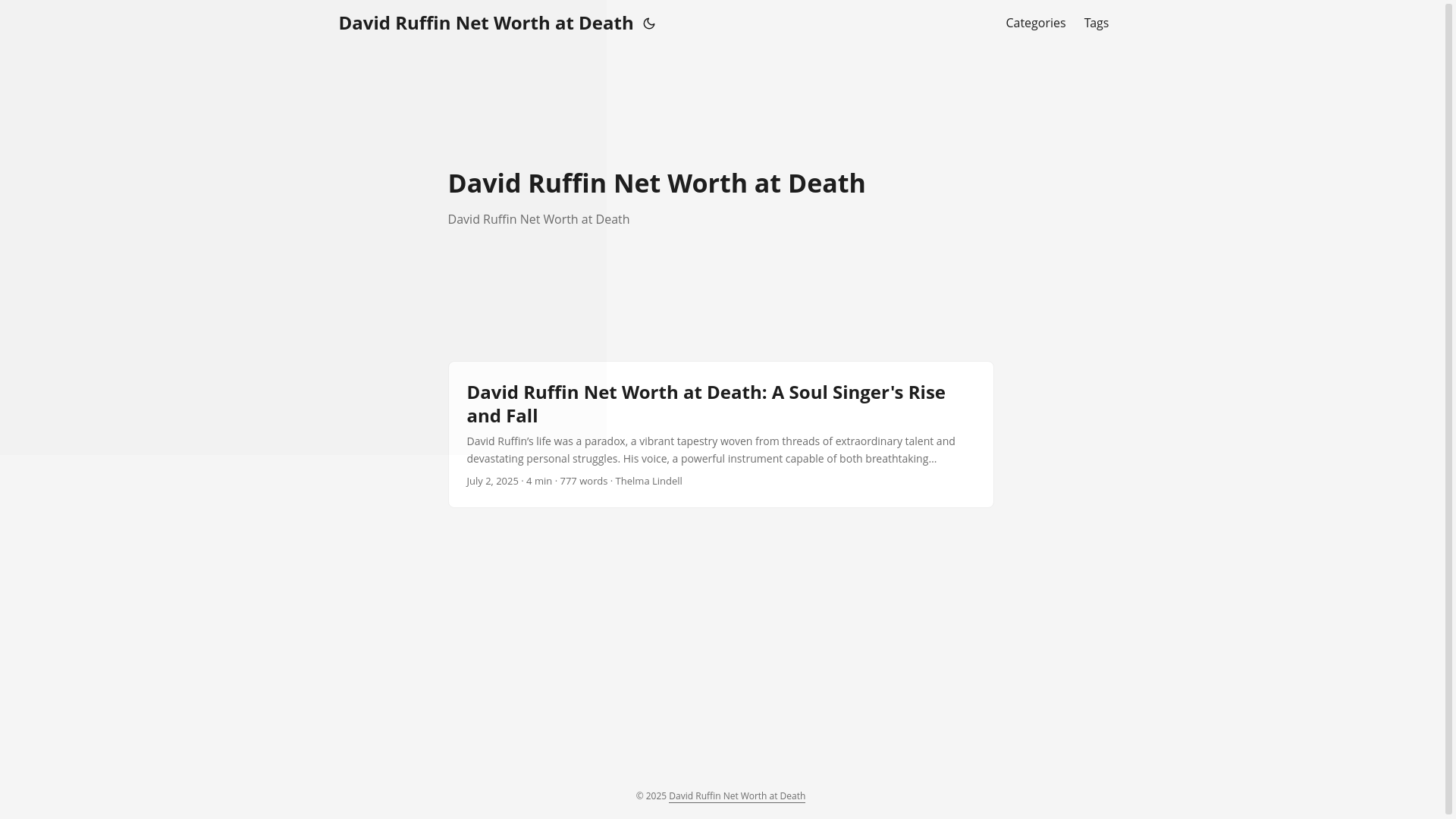 website screenshot of https://david-ruffin-net-worth-at-death.pages.dev/