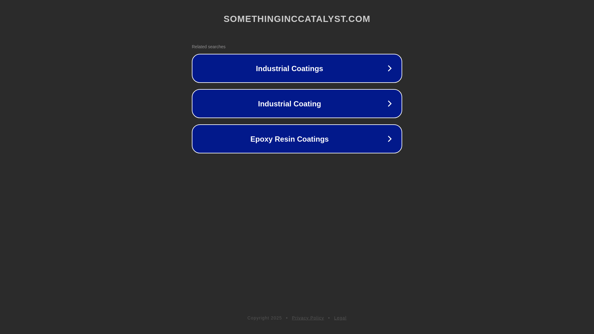 website screenshot of https://somethinginccatalyst.com/
