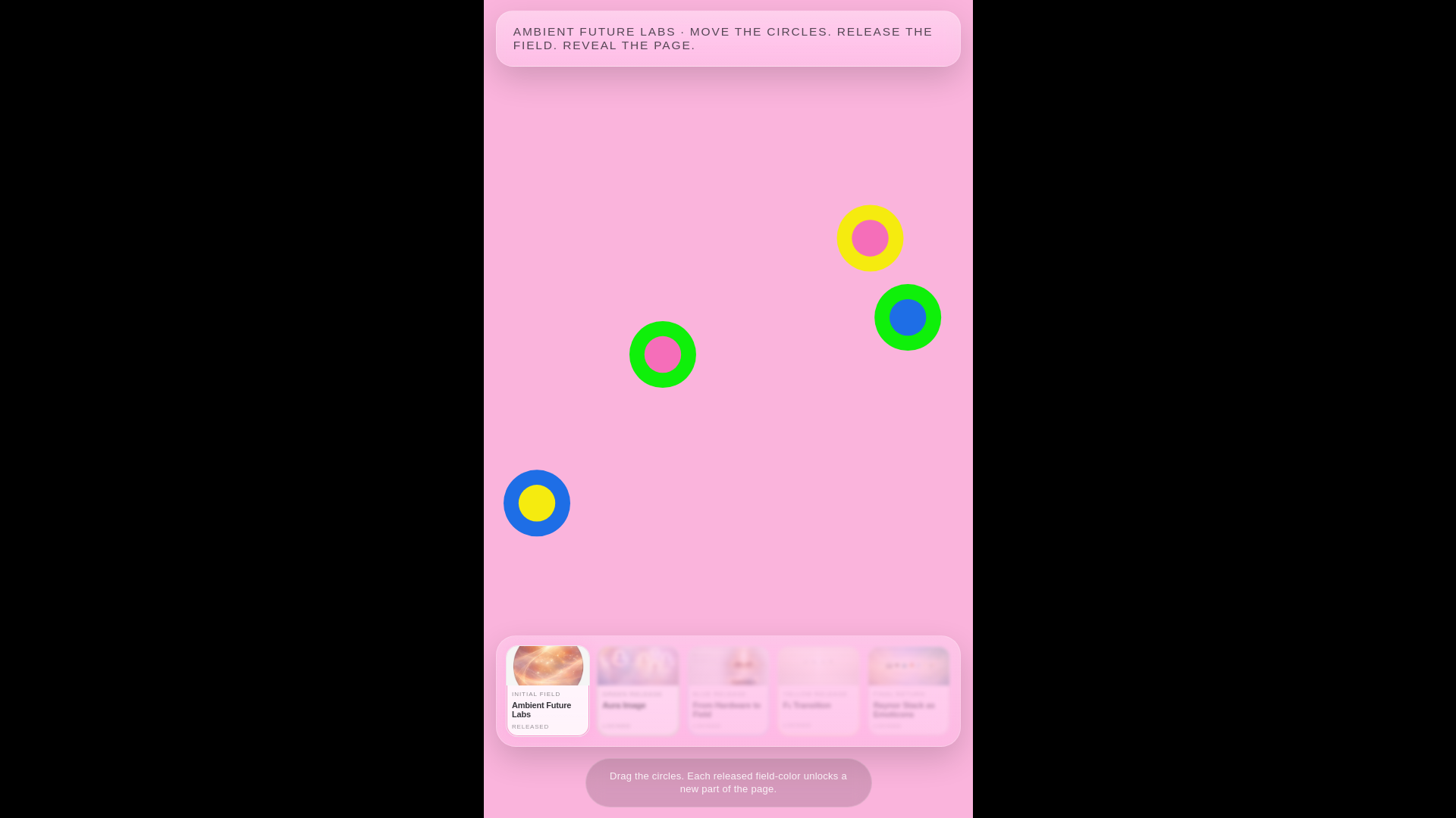 website screenshot of https://ambientfuturelabs.com/