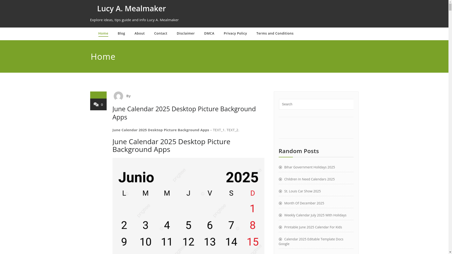 website screenshot of https://lucyamealmaker.pages.dev/