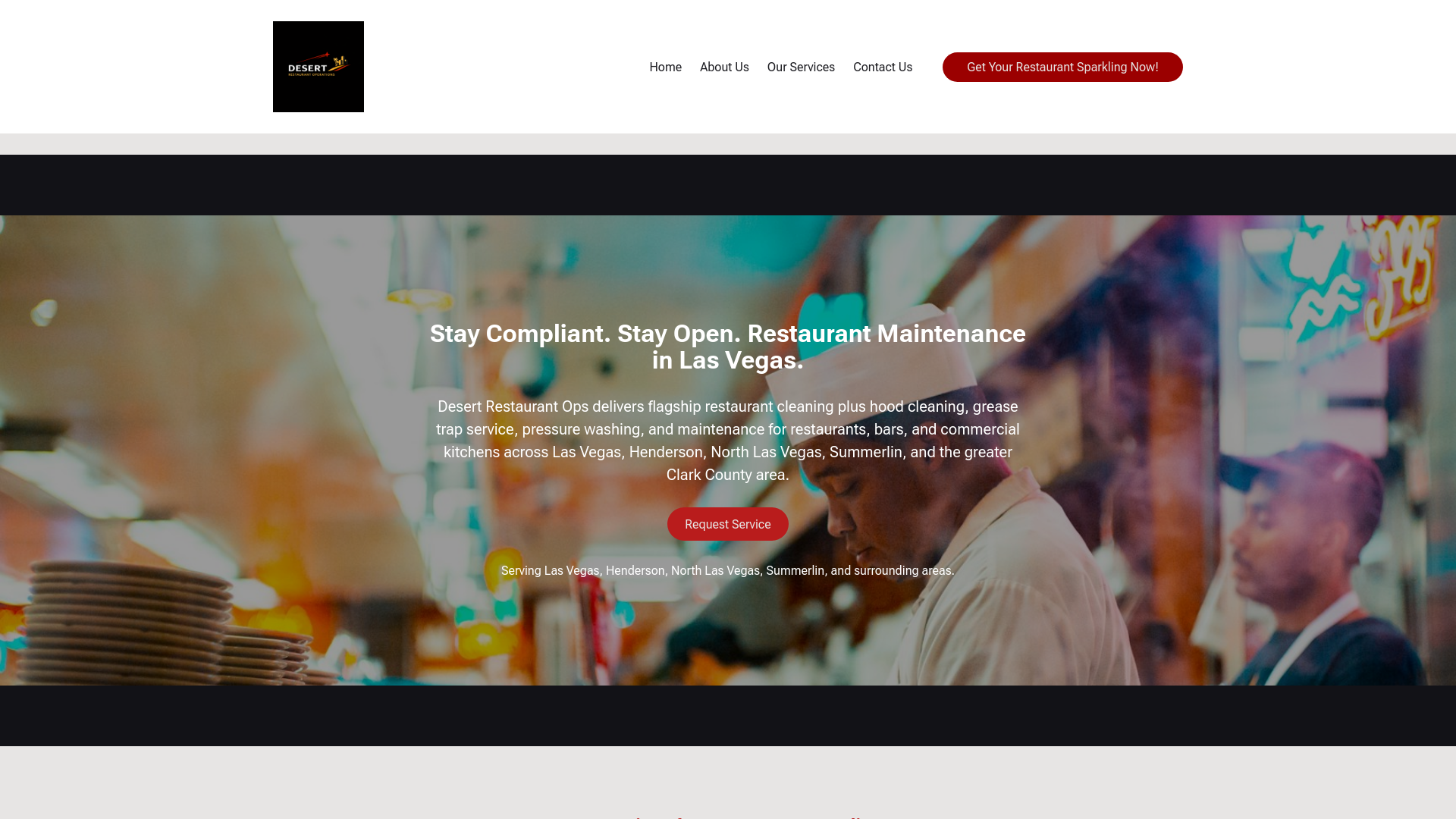 website screenshot of https://desertrestaurantops.com/