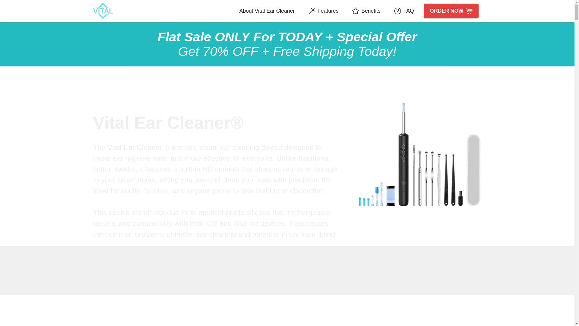 website screenshot of https://vital-earcleaner.com/