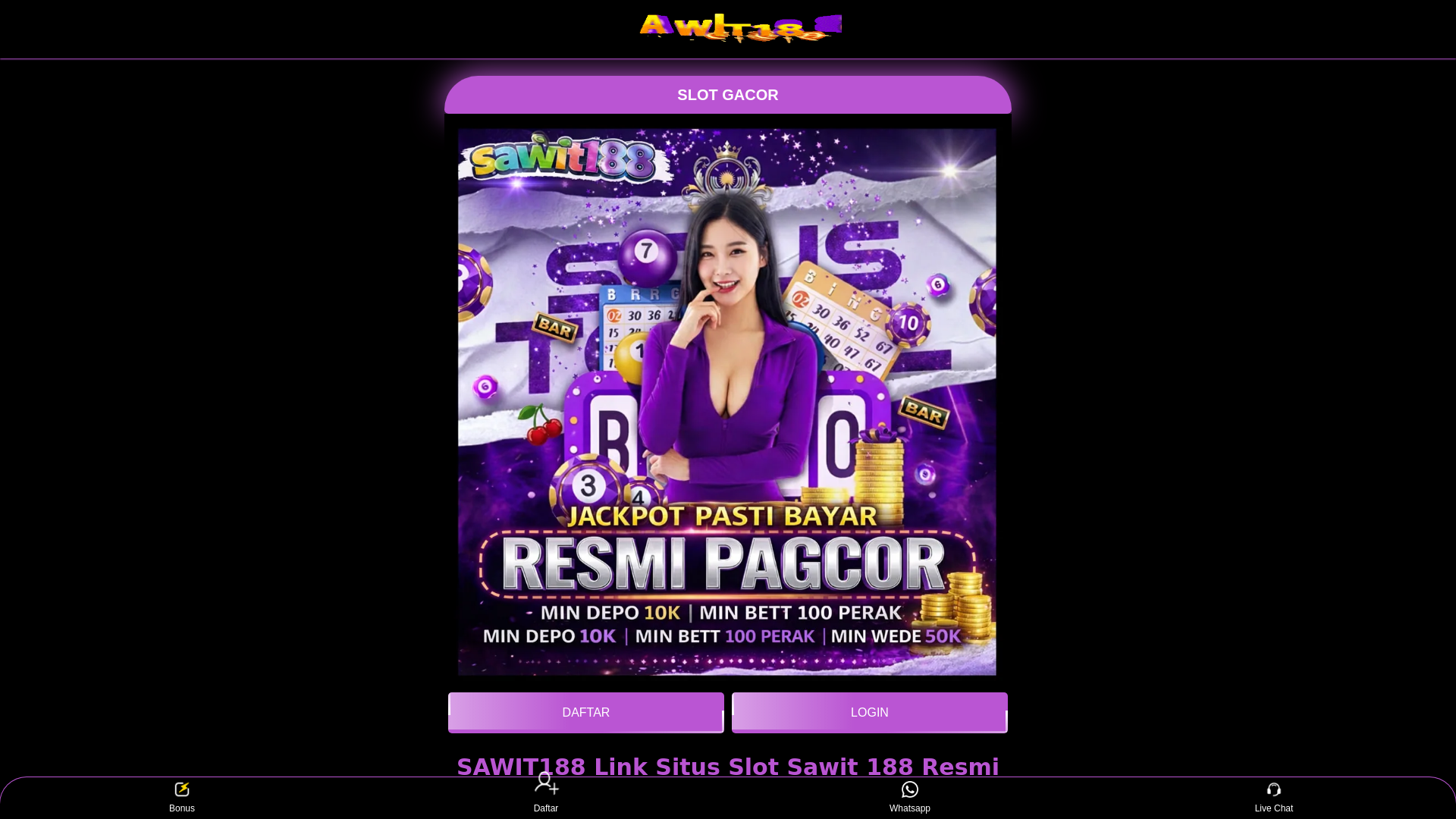 website screenshot of https://megawati-balap7.pages.dev/