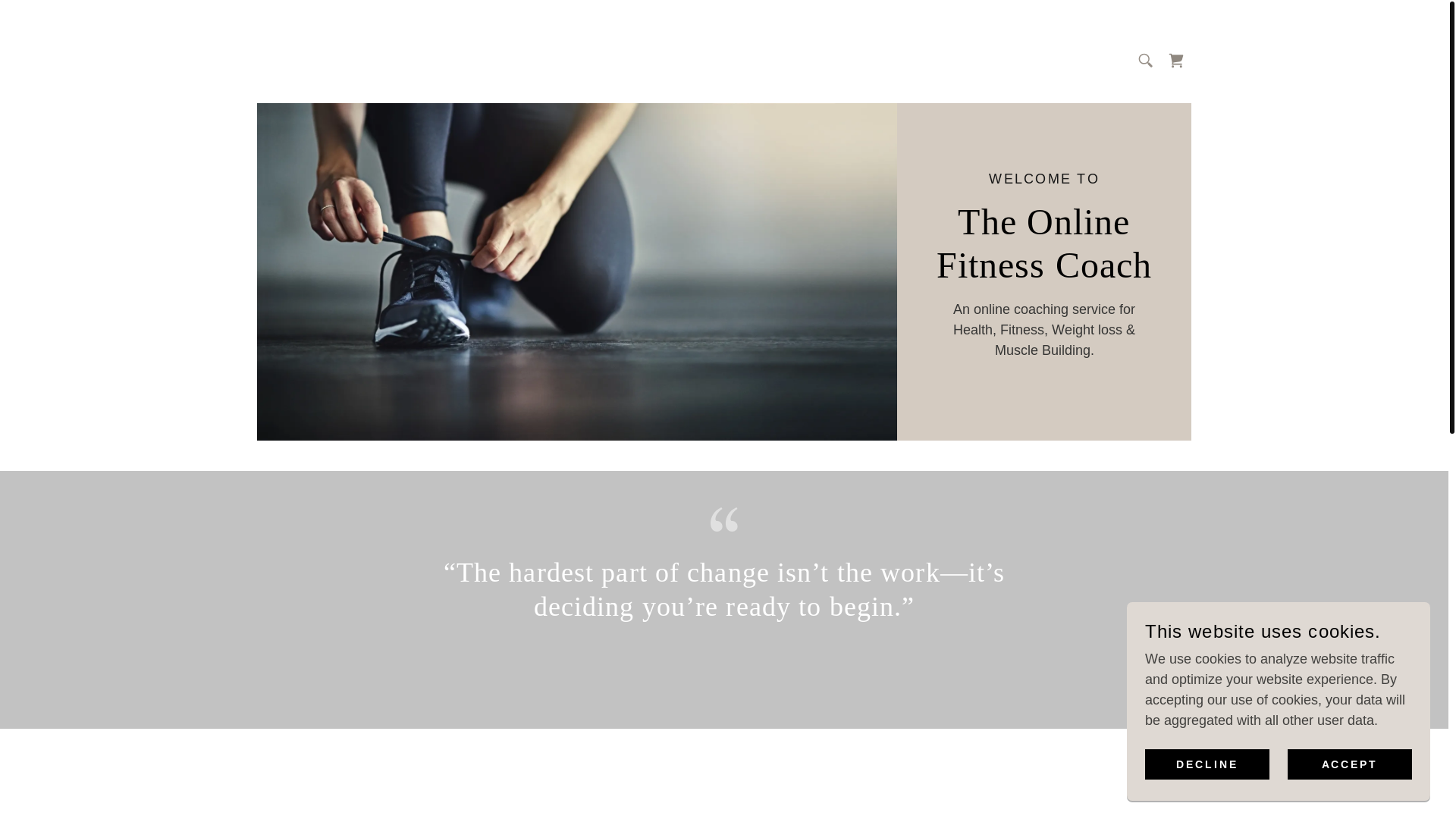 website screenshot of https://emusclecoaching.com/