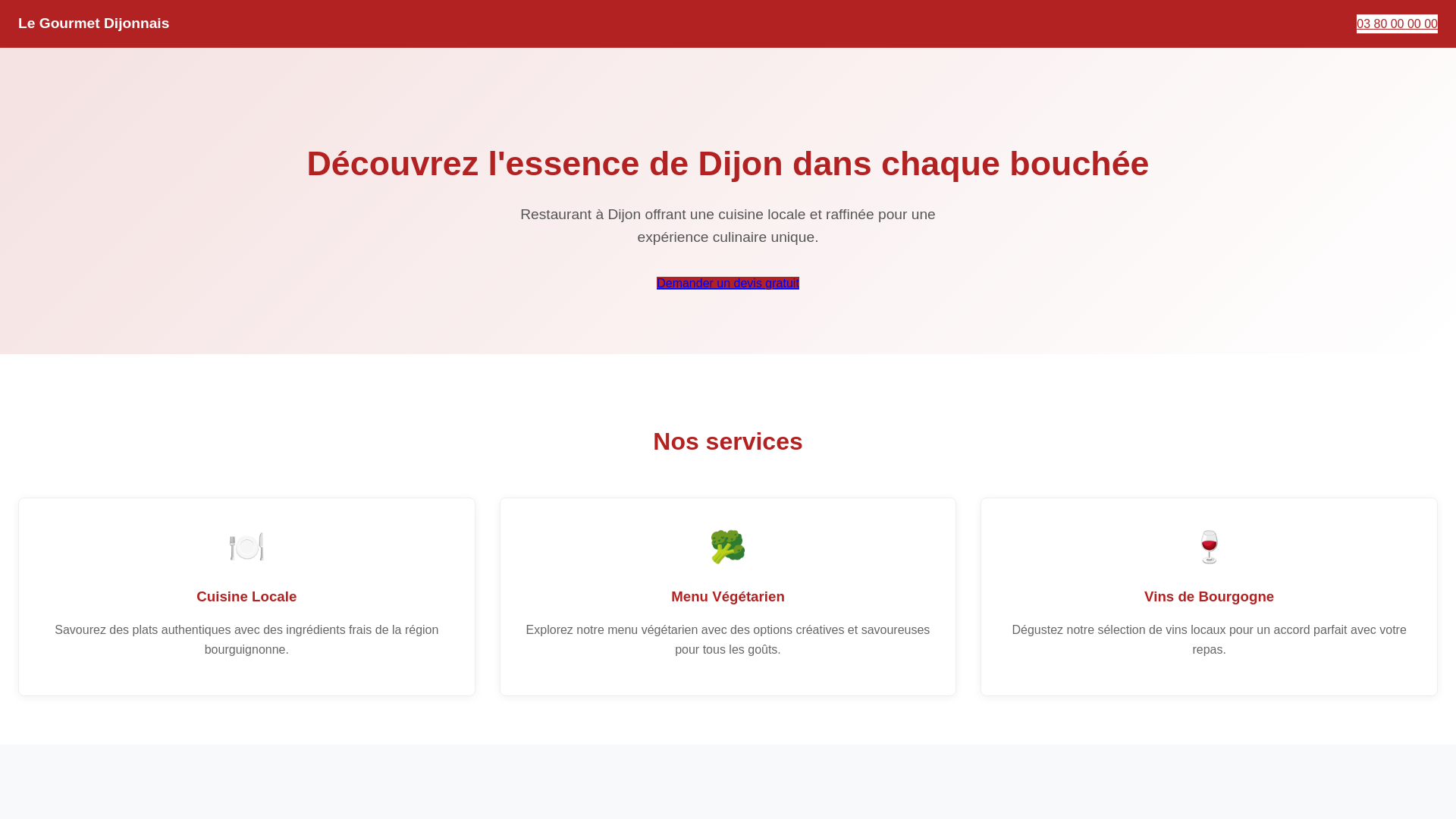 website screenshot of https://client-004-site-restaurant-dijon.pages.dev/