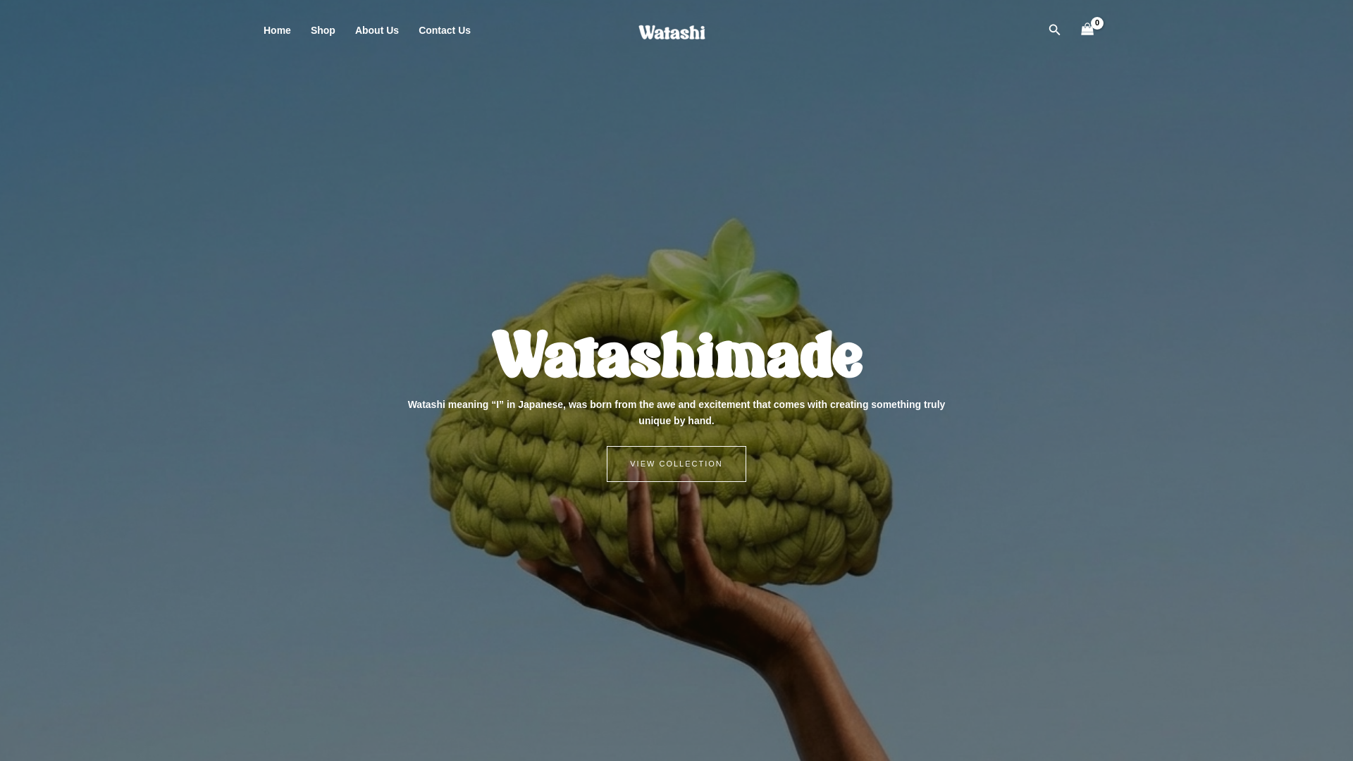 website screenshot of https://watashimade.com