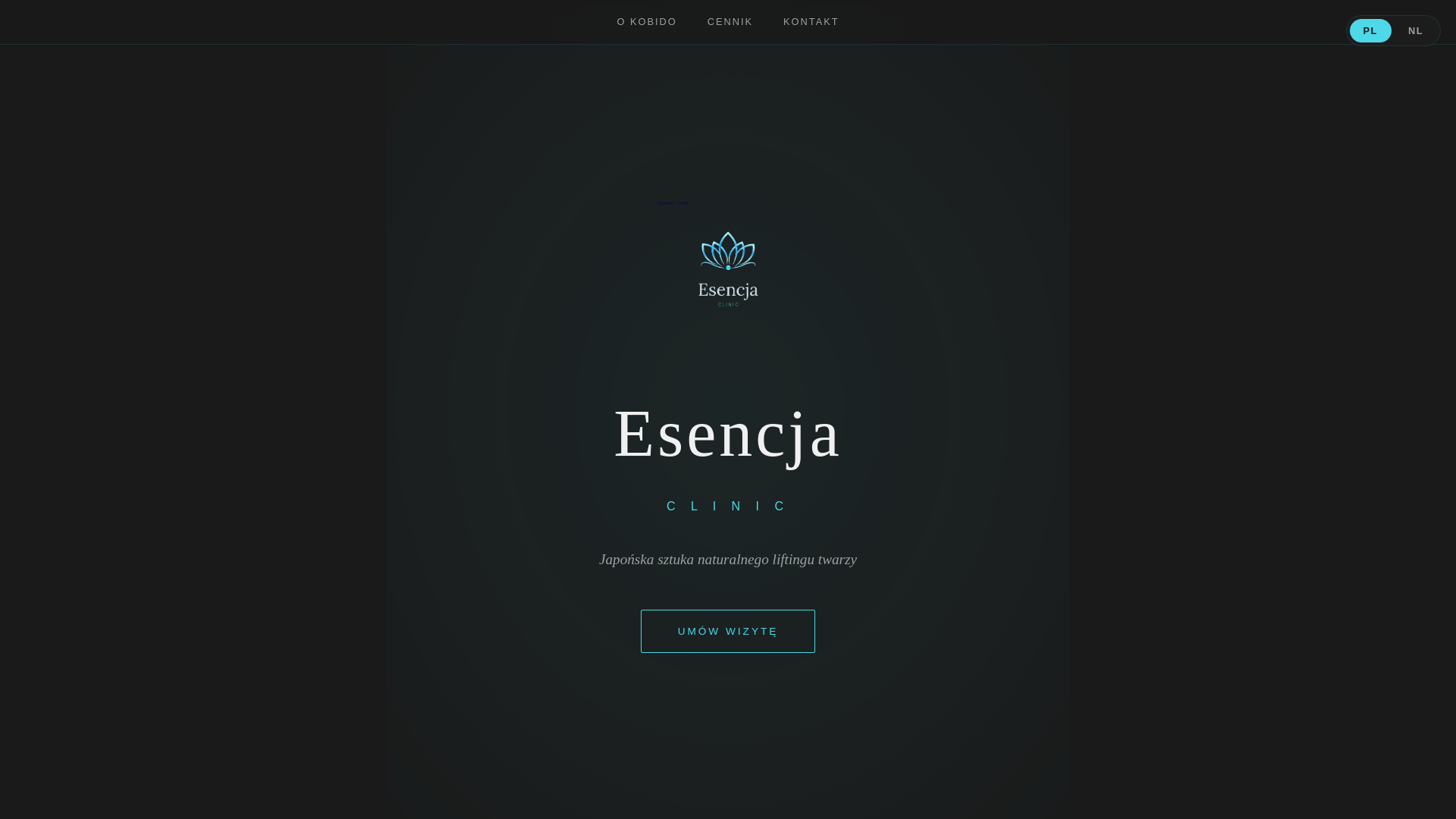 website screenshot of https://esencjaclinic.nl/