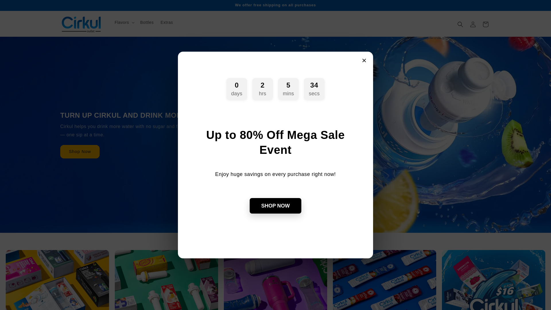 website screenshot of https://cirkulsteals.com